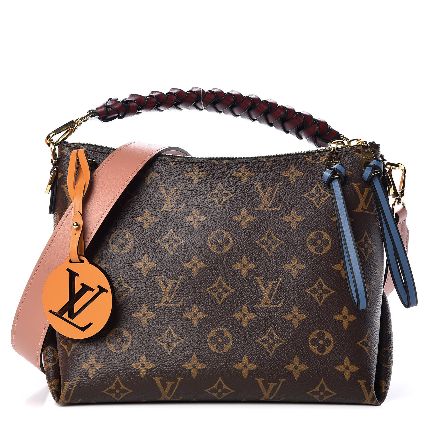 LOUIS VUITTON Monogram Beaubourg Hobo Mini Bordeaux Red Peach Safran Yellow Bleu Jean Blue 421629