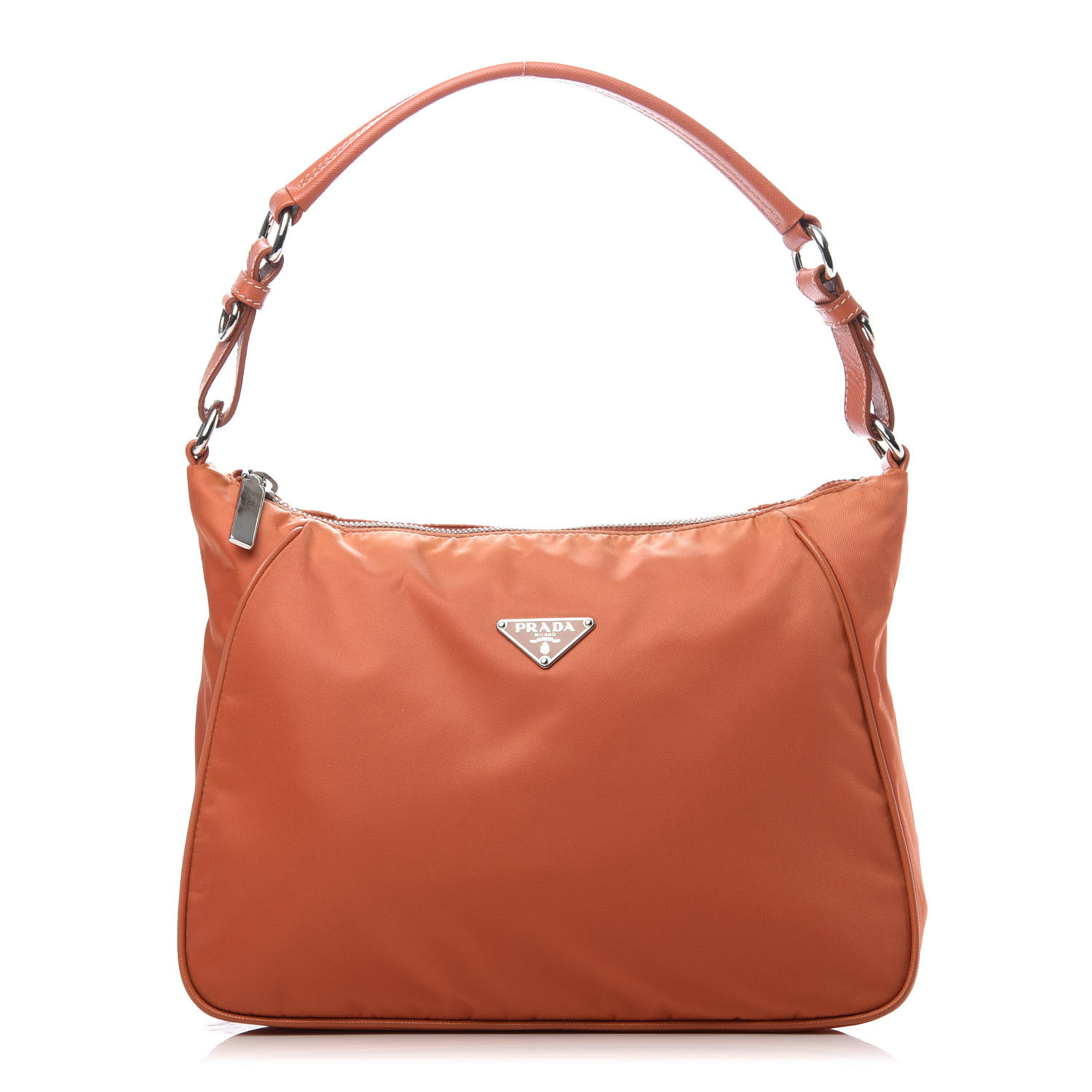 prada orange nylon bag