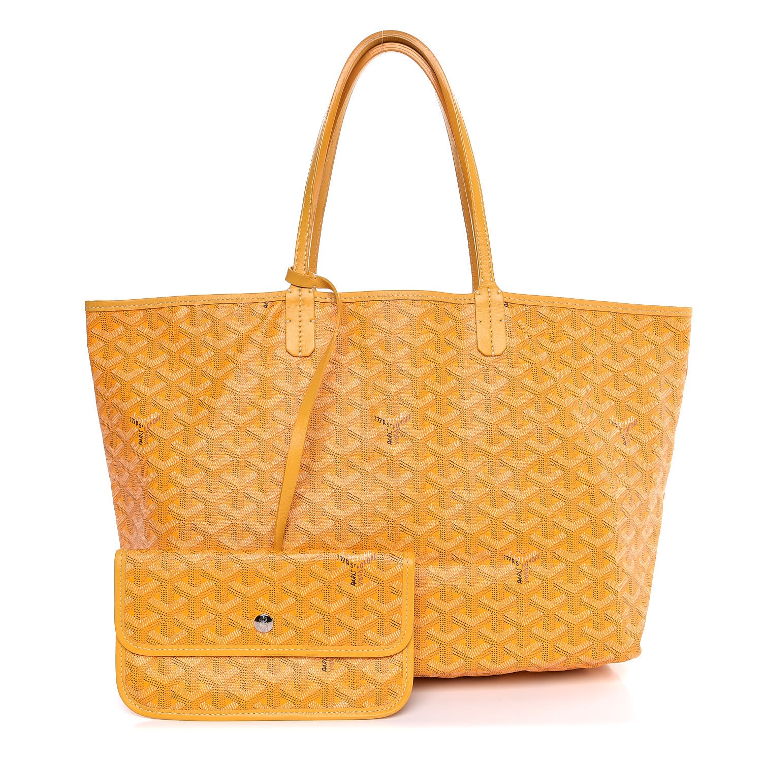 yellow goyard st louis tote