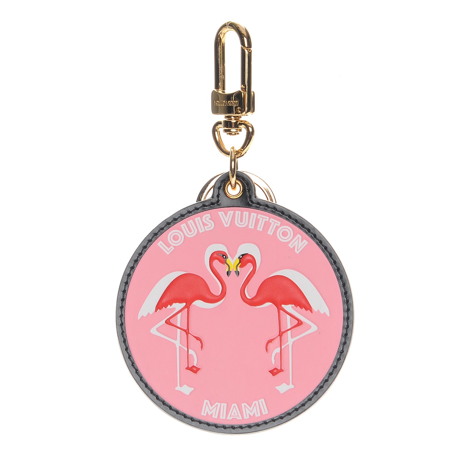 LOUIS VUITTON World Tour Flamingo Bag Charm Key Holder 213503