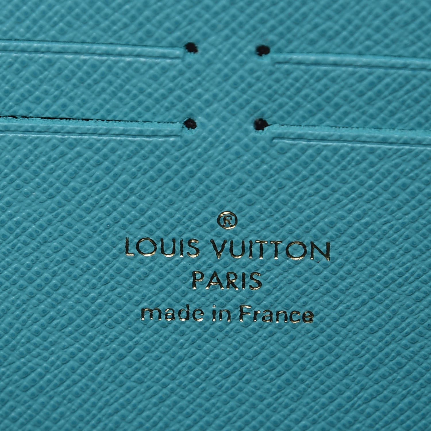 LOUIS VUITTON Monogram Clemence Wallet Turquoise 292562