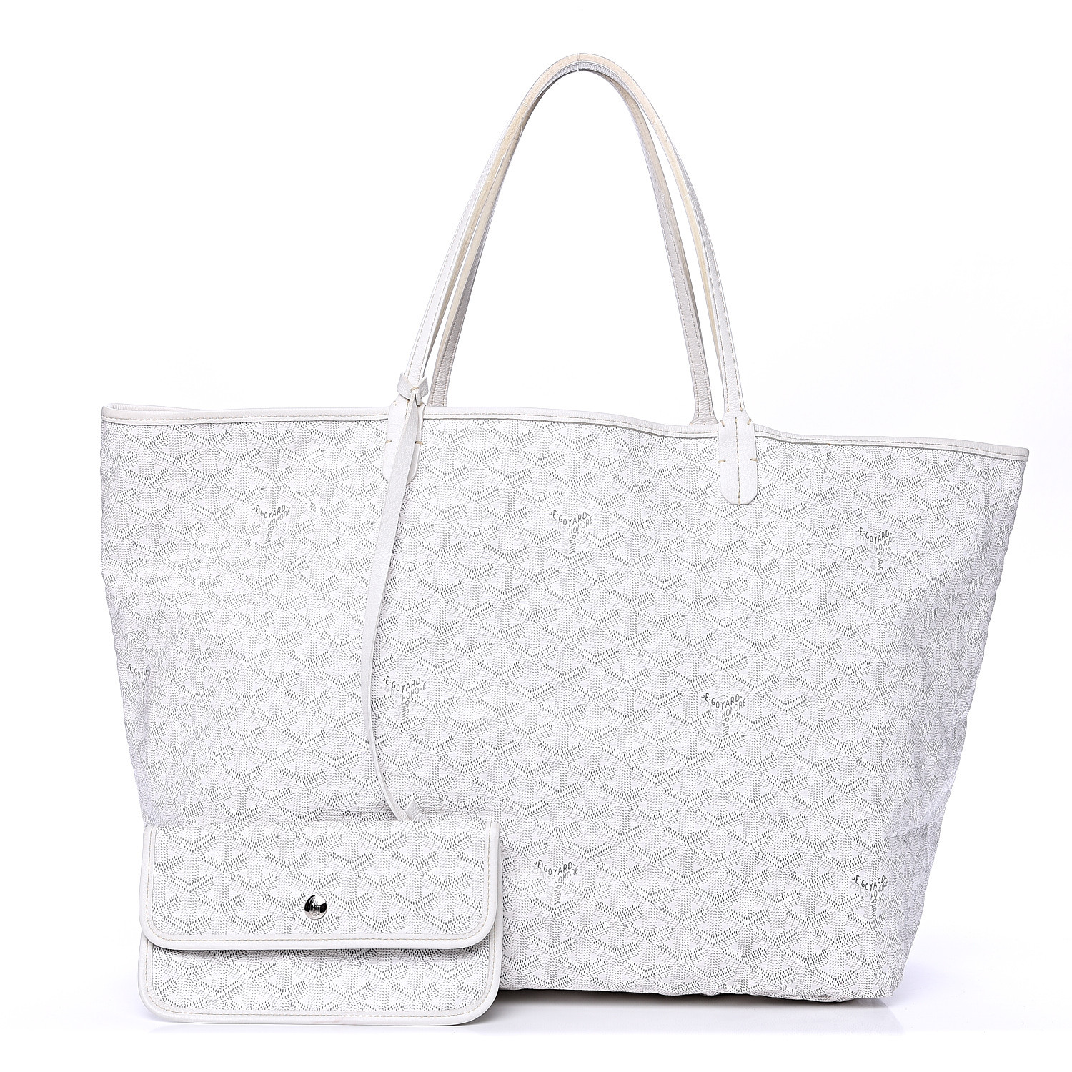 goyard white tote bag