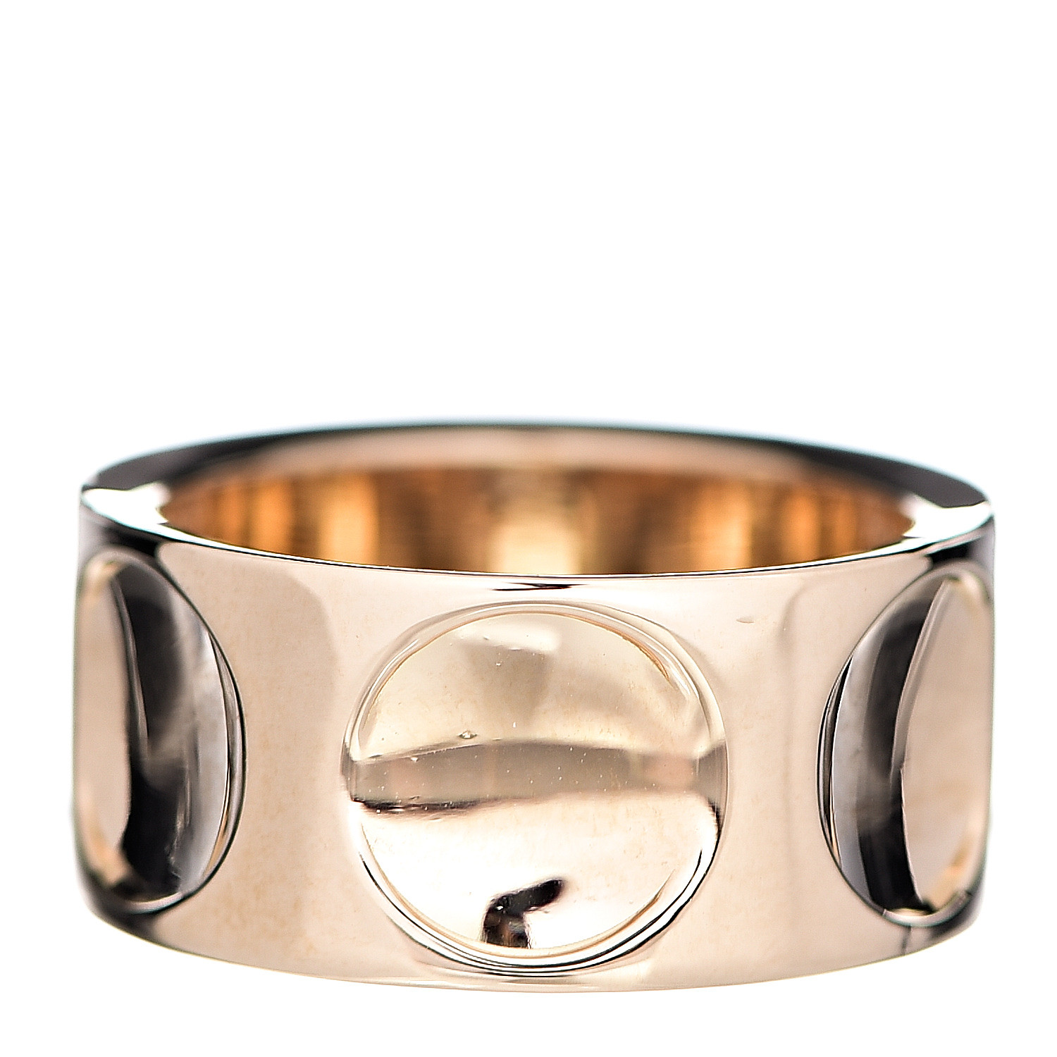 Louis Vuitton Empreinte Large Ring, White Gold Grey. Size 47