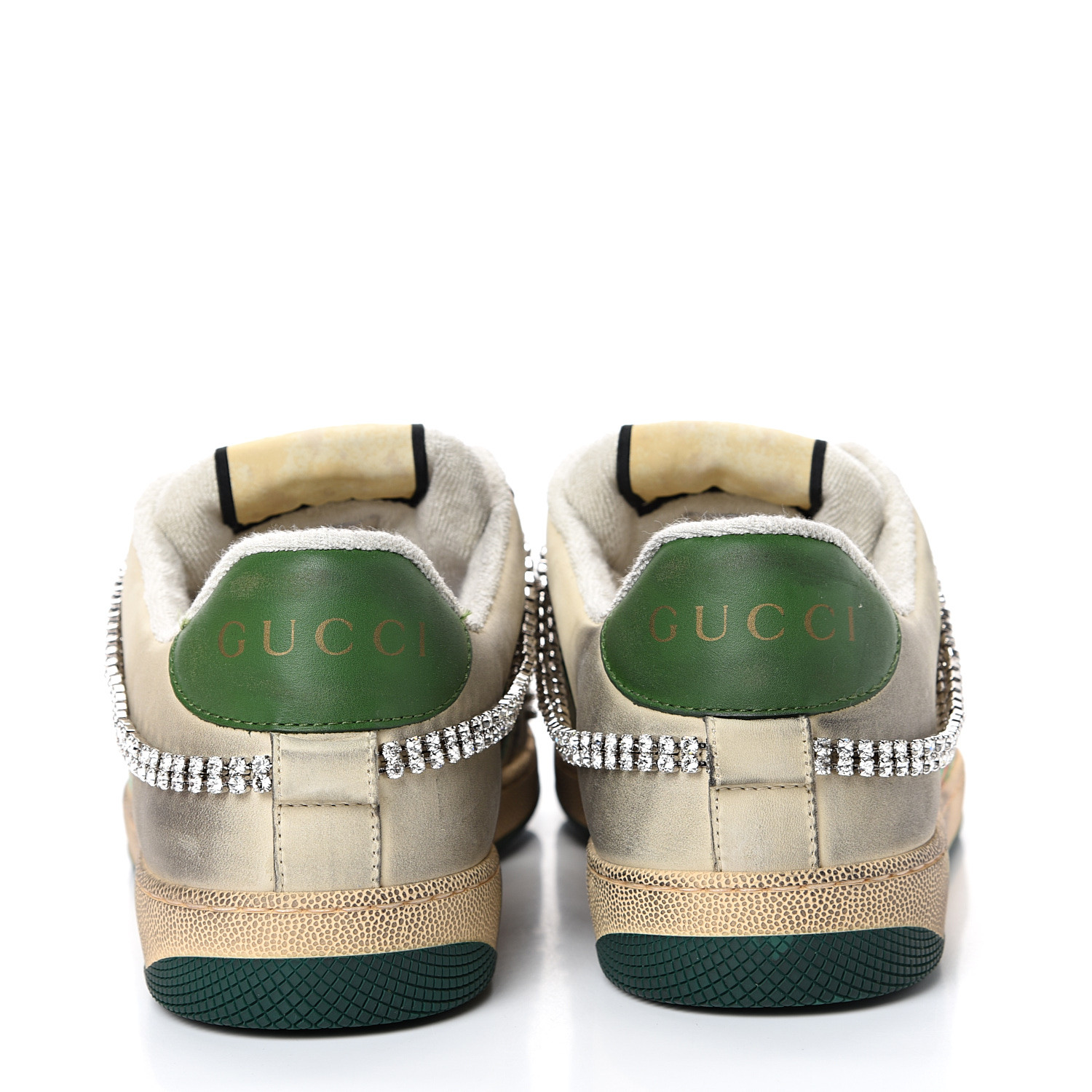 gucci platform sneakers with crystals