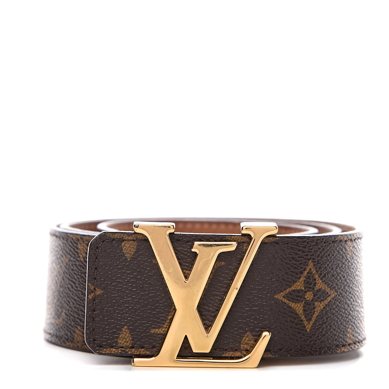 LOUIS VUITTON Monogram 40mm LV Initiales Belt 80 32 559869 | FASHIONPHILE