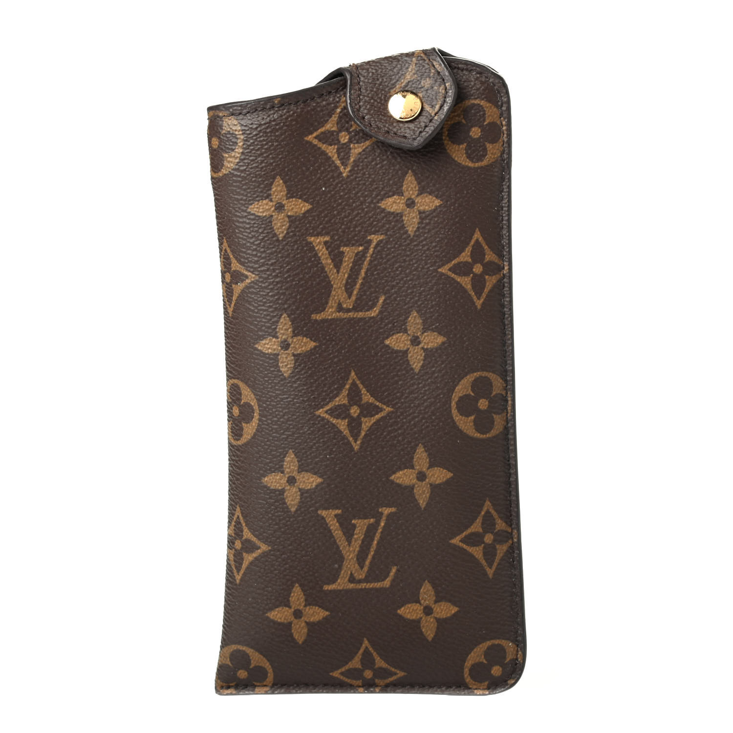 LOUIS VUITTON Monogram Eclipse Etui Lunette Woody Glasses Case