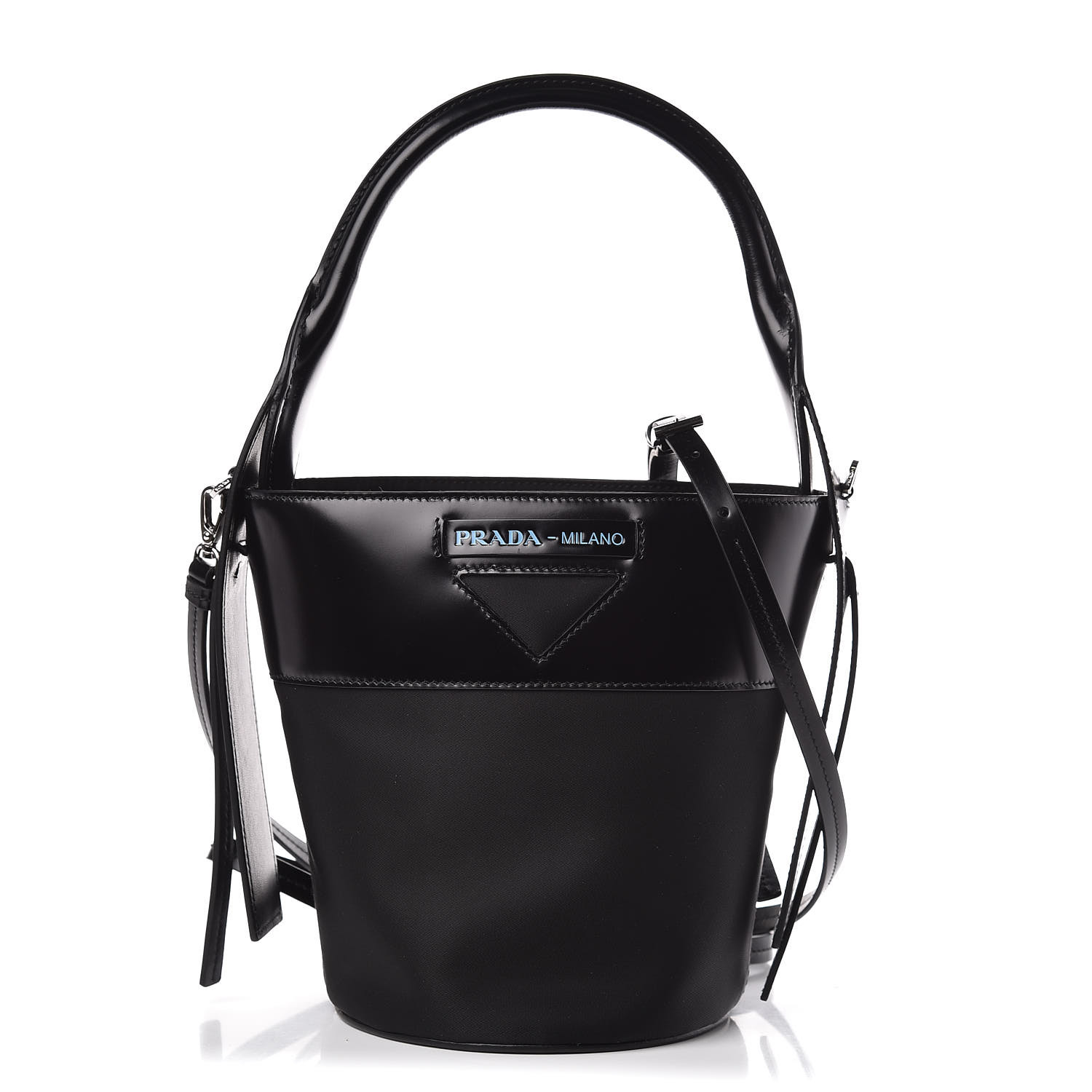 tessuto bucket bag
