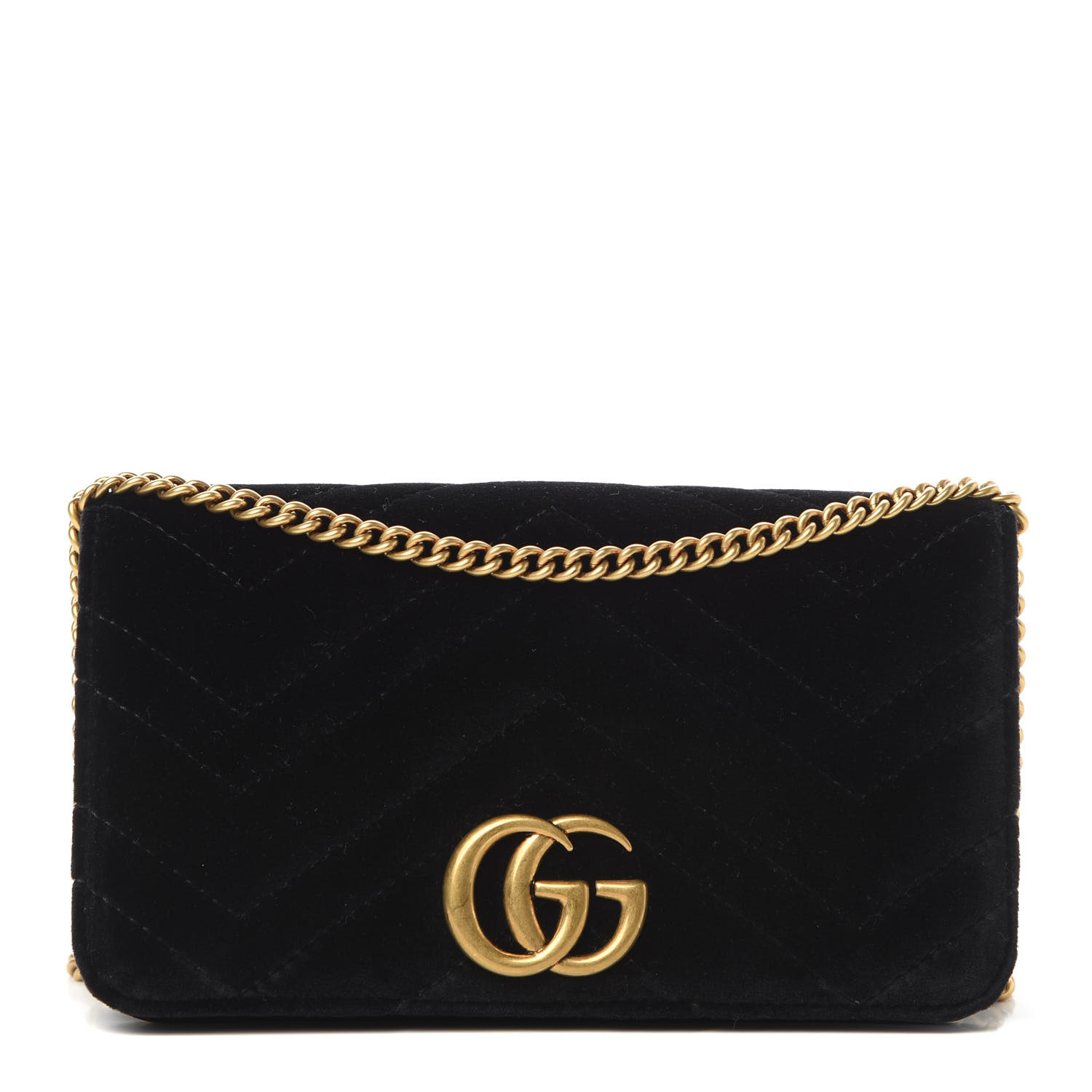 gucci gg marmont mini bag matelasse velvet black