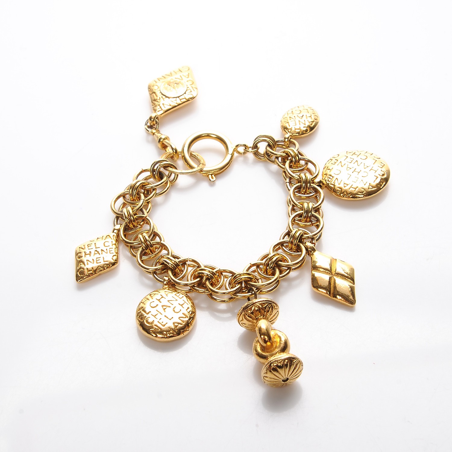 CHANEL Charm Bracelet Gold 211853