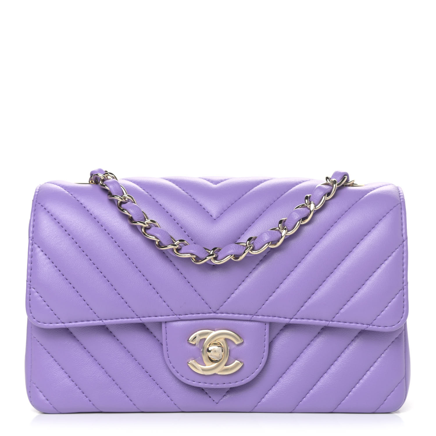 chanel chevron mini rectangular