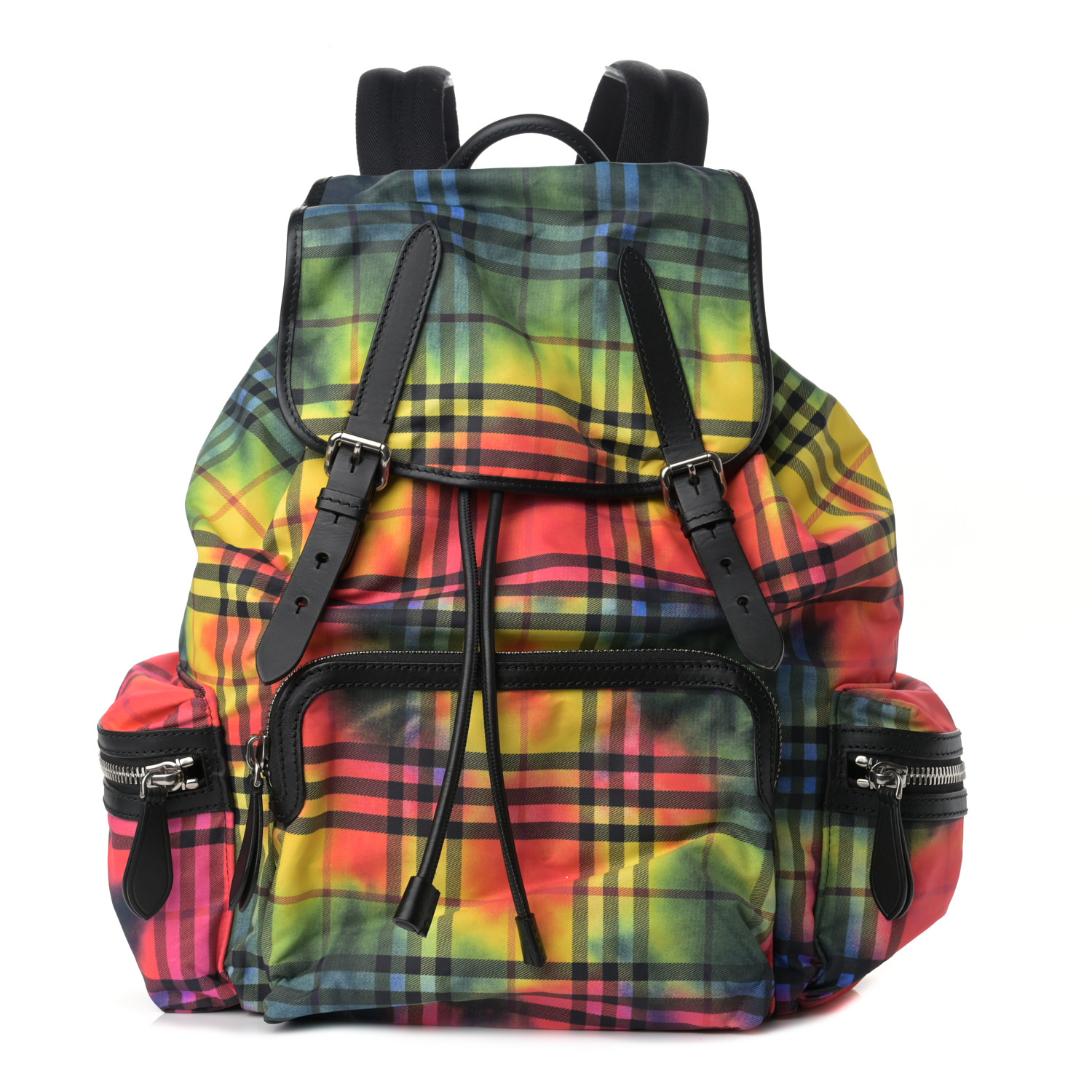 Nylon Tie Dye Large Rucksack Backpack Multicolor | FASHIONPHILE