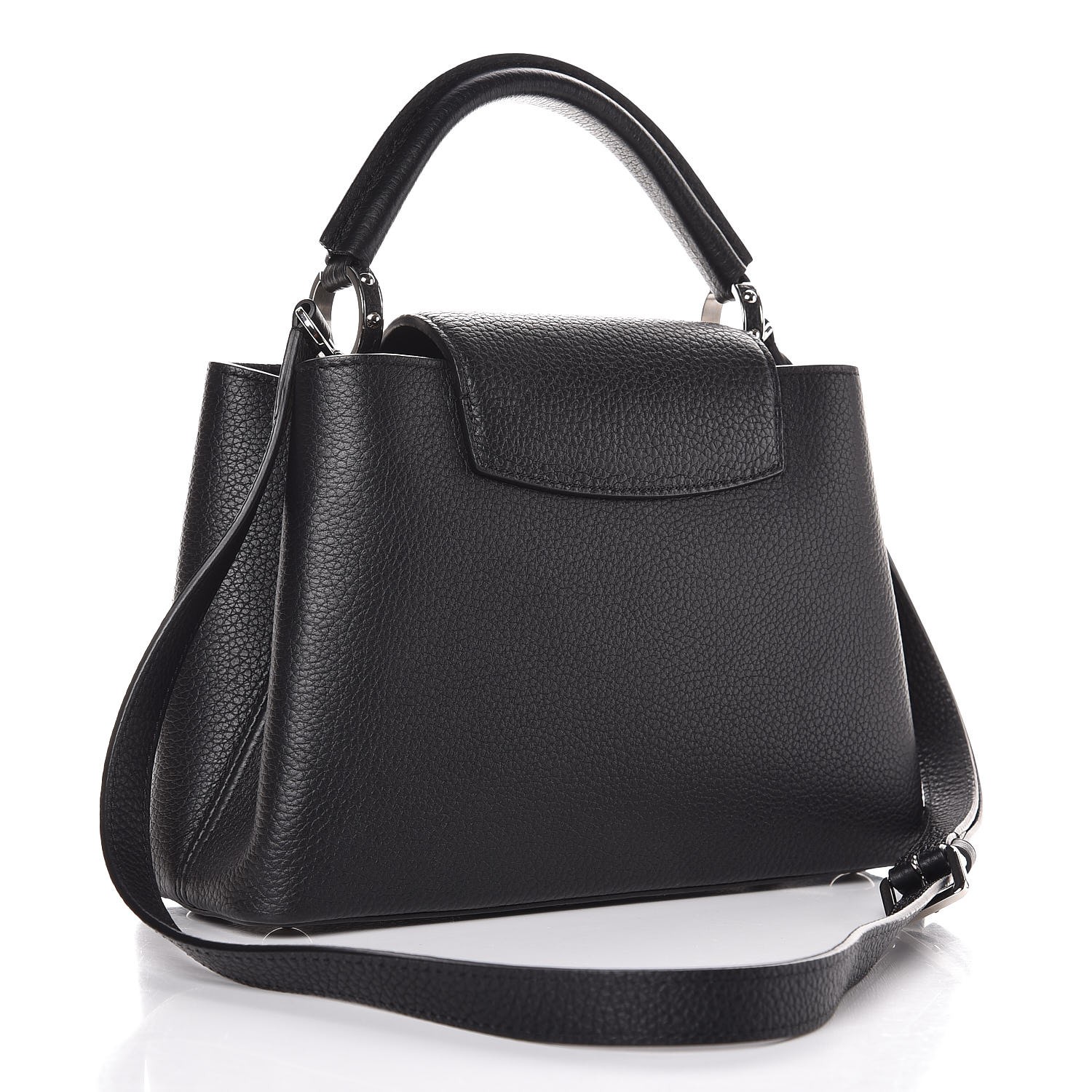 louis vuitton taurillon capucines bb black