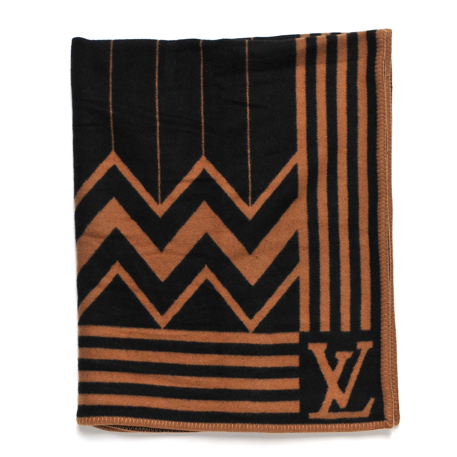 LOUIS VUITTON Wool Cashmere Karakoram Blanket 295713 FASHIONPHILE