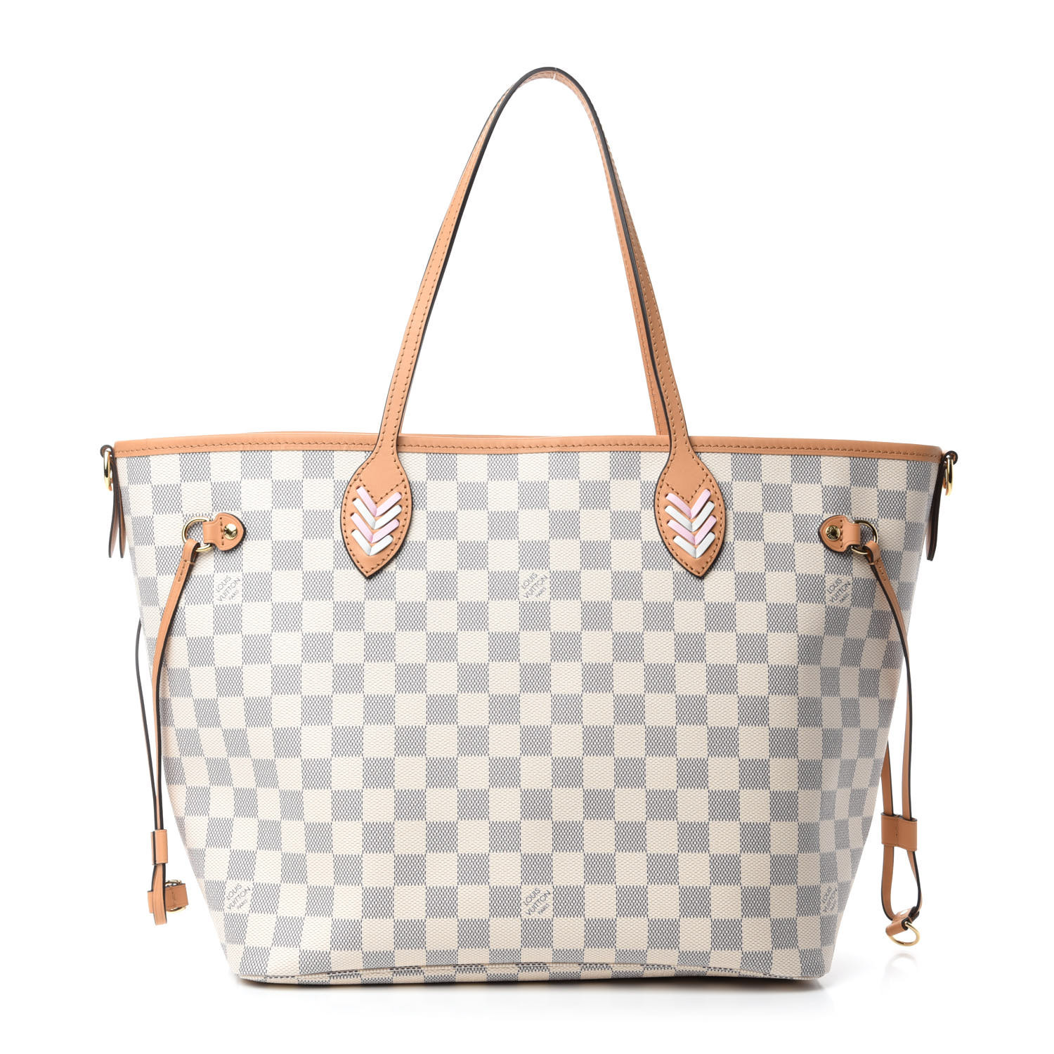 Louis Vuitton Neo Neverfull Damier Azur GM Beige Lining in Canvas