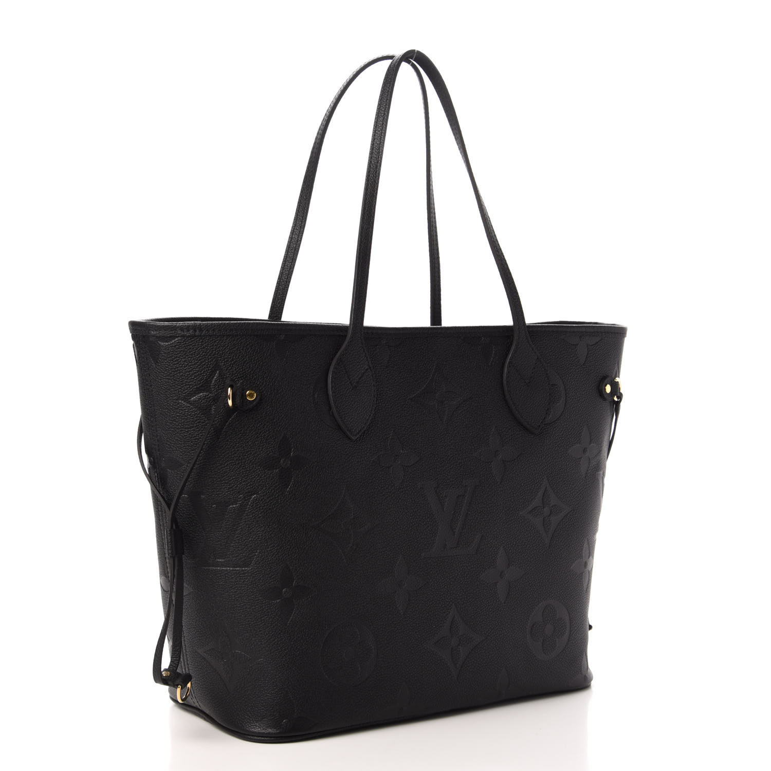 Louis Vuitton Neverfull Mm Monogram Empreinte Tote Bag Black | semashow.com