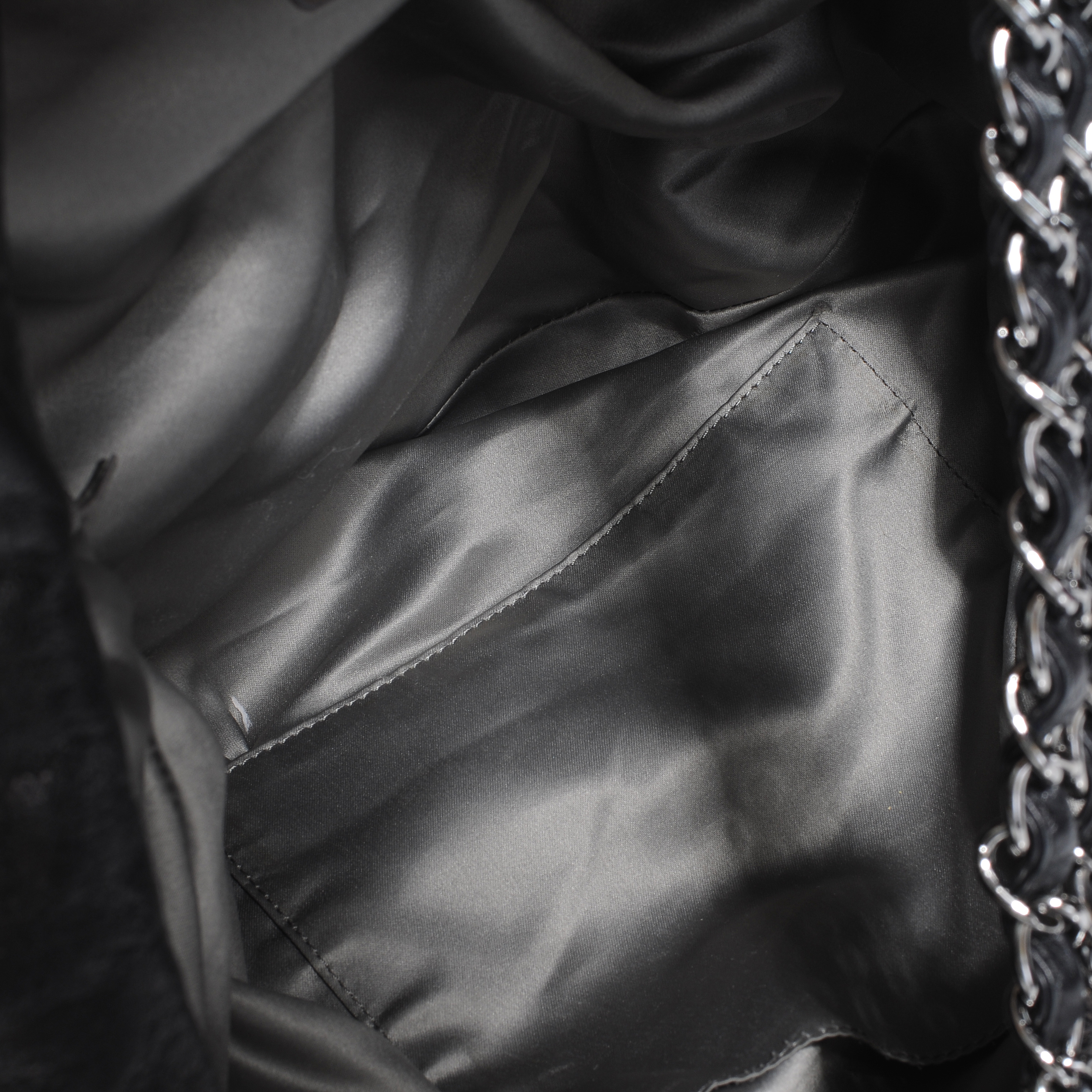 chanel rock and chain hobo