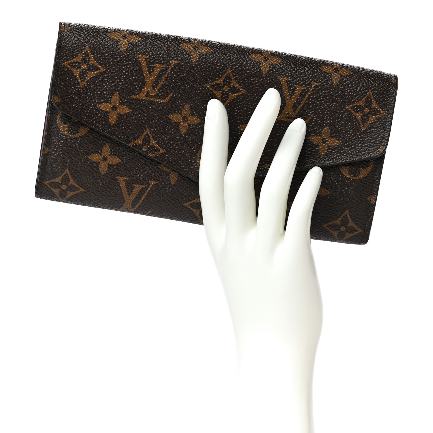 louis vuitton sarah wallet fuchsia