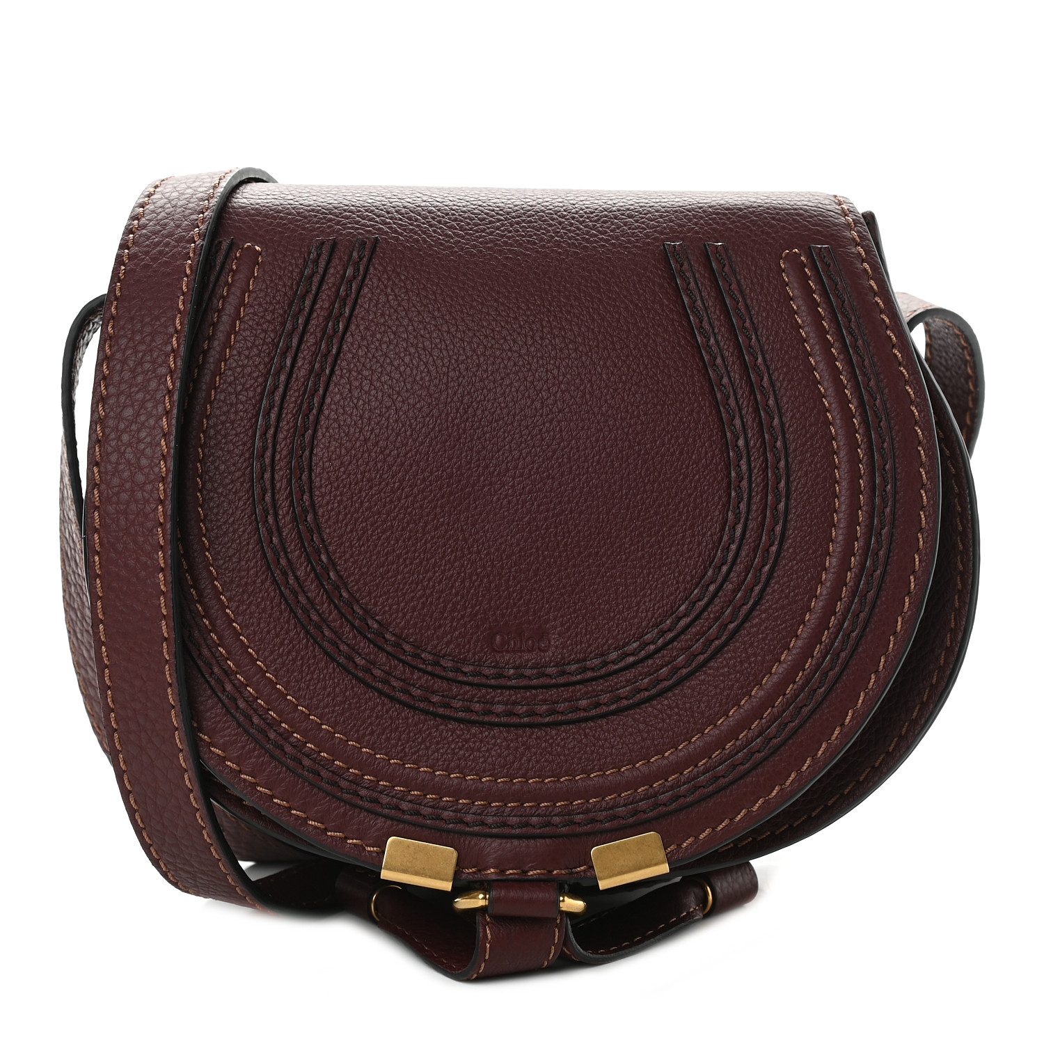 chloé marcie mini round crossbody