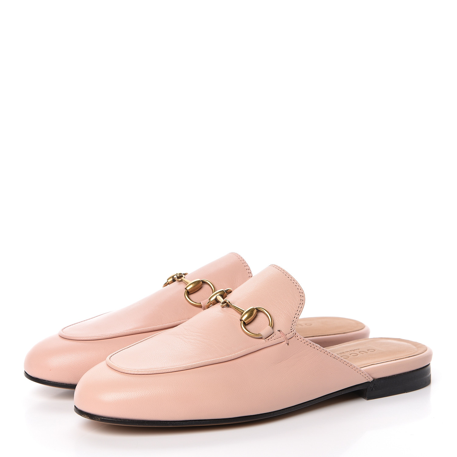 GUCCI Calfskin Womens Princetown Slippers 35 Pink 498038 | FASHIONPHILE