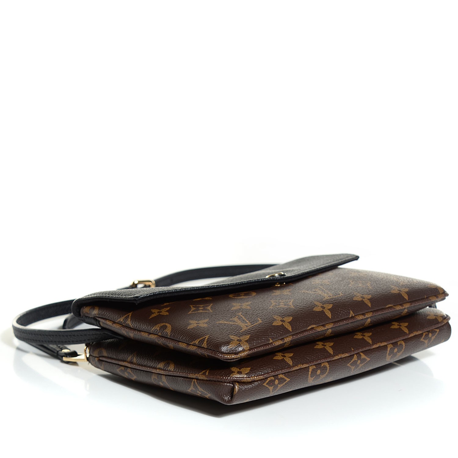 Louis Vuitton - Monogram Canvas & Red Leather Twinset Crossbody Bag