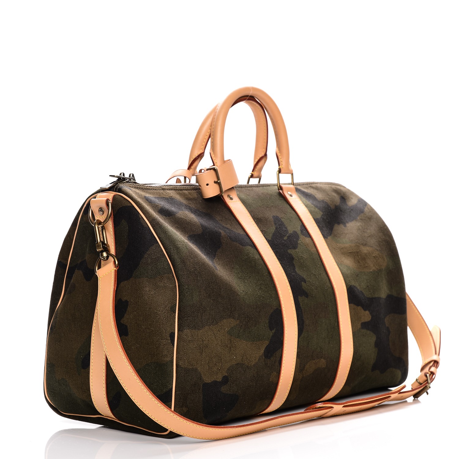 LOUIS VUITTON X Supreme Monogram Camouflage Keepall 45 Bandouliere 203109