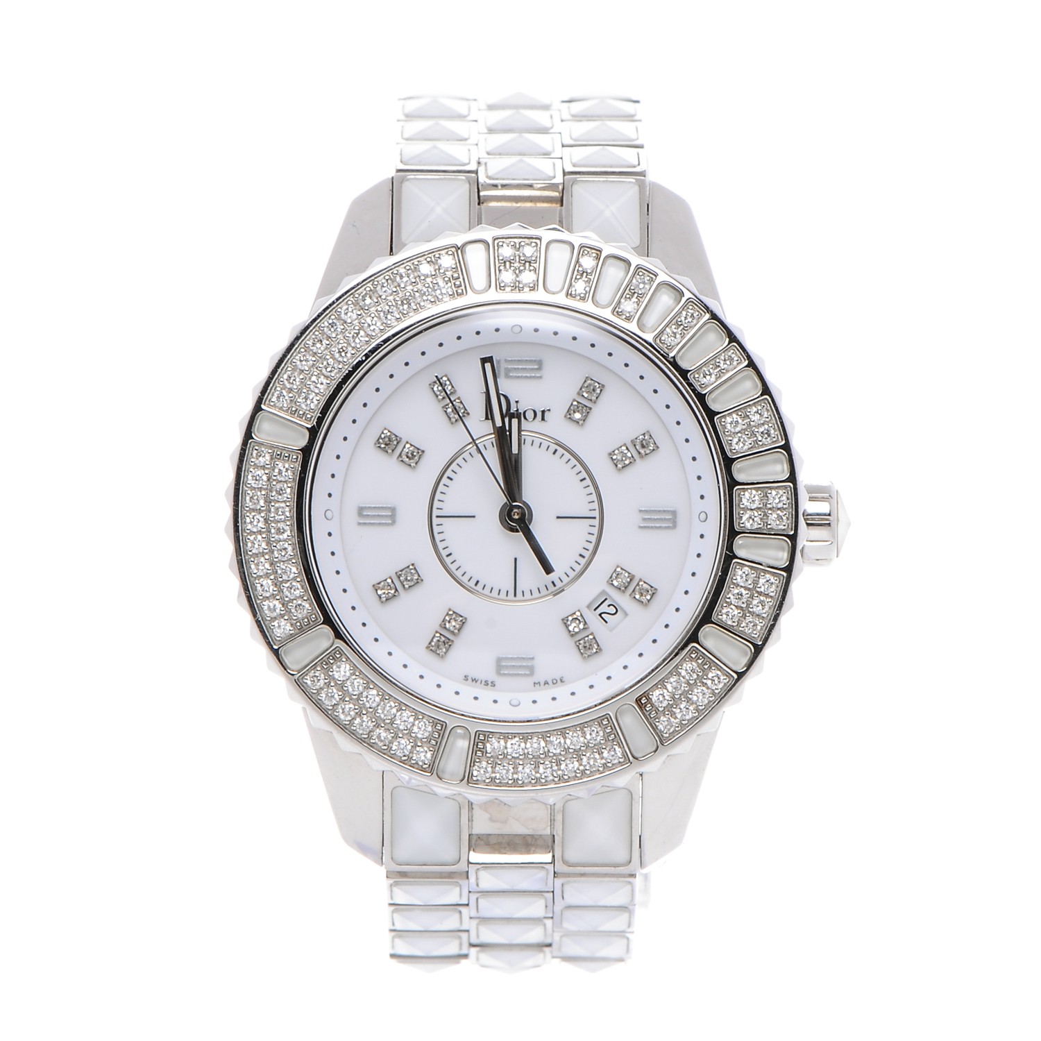 chrome diamond watches