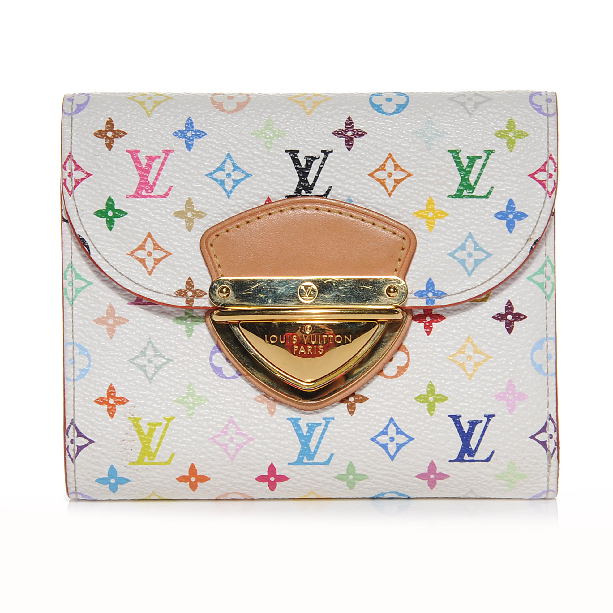 white lv wallet