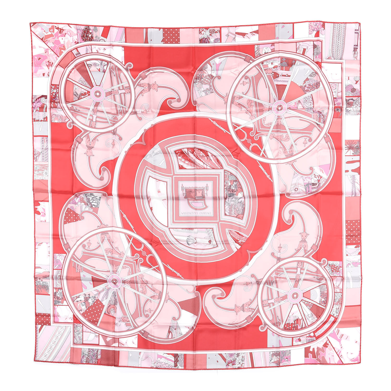 hermes washington's carriage scarf