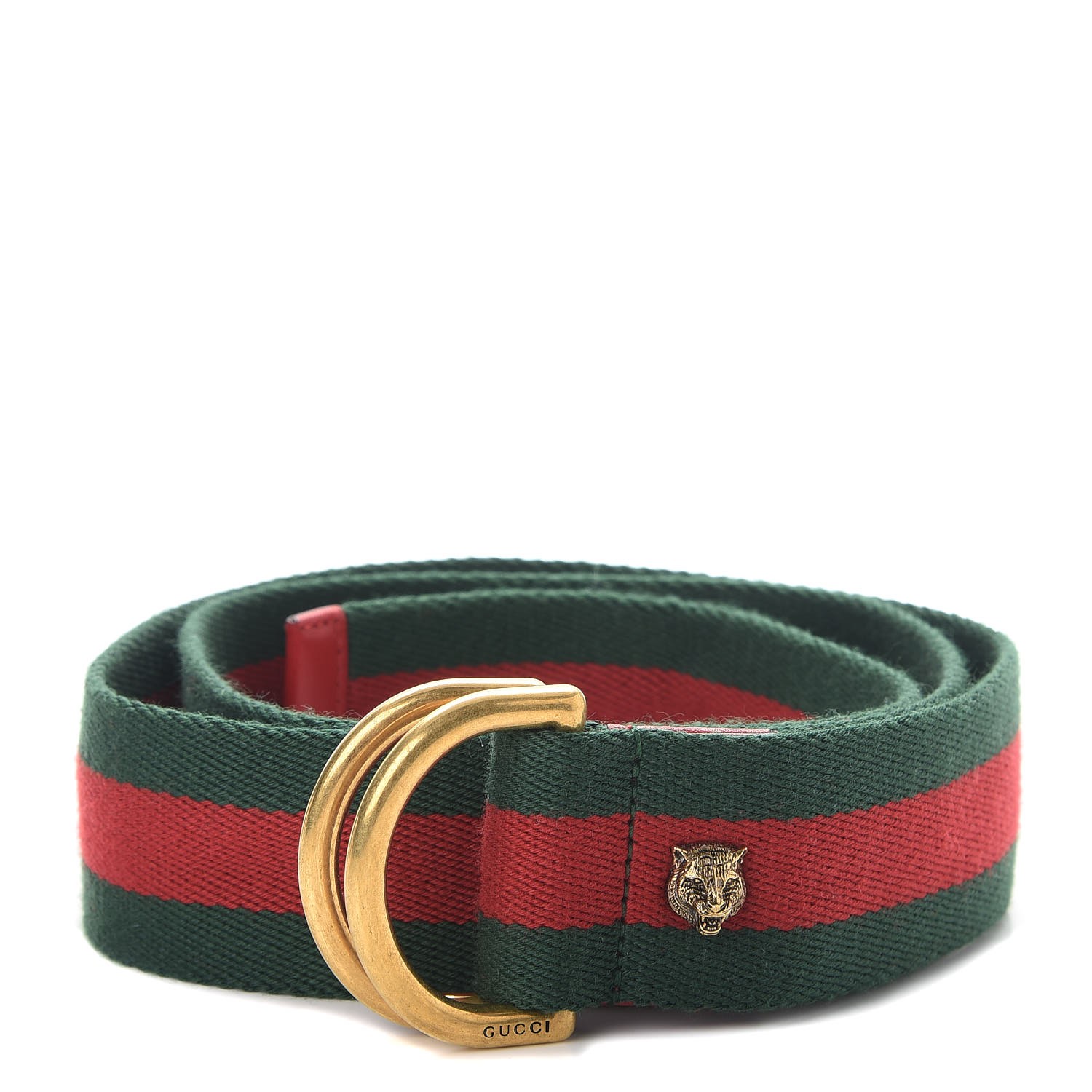 gucci green and red web belt