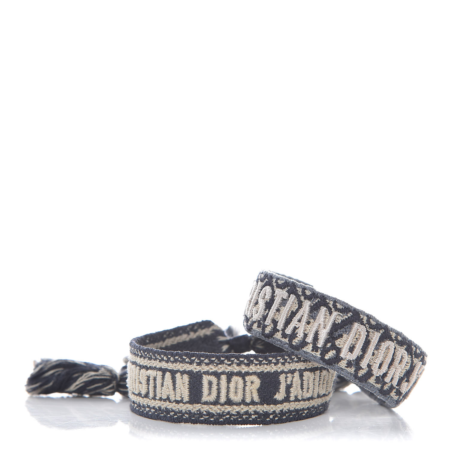 CHRISTIAN DIOR Woven Cotton J'Adior Friendship Bracelet Set 351966