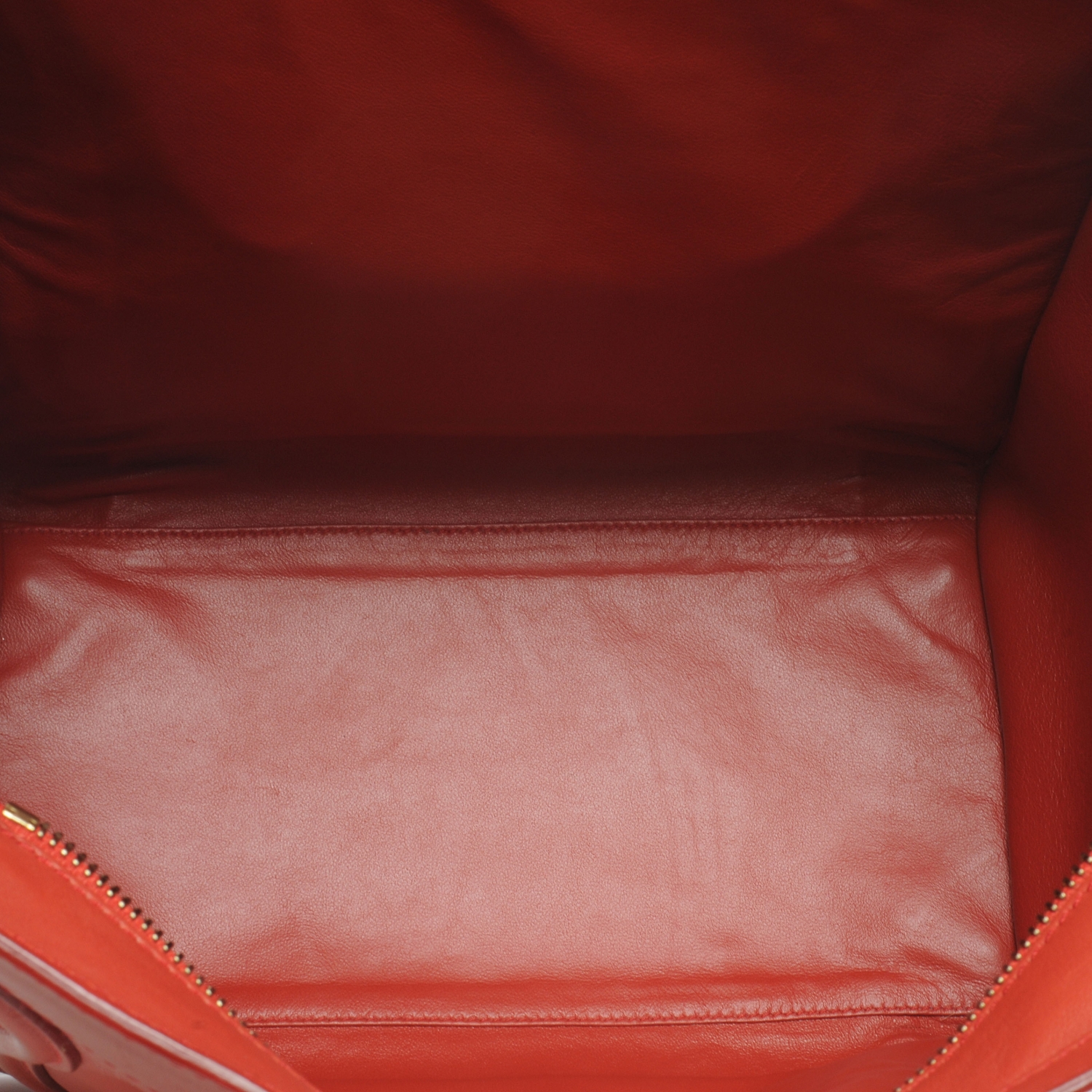 CELINE Smooth Leather Mini Luggage Lipstick Red 44402