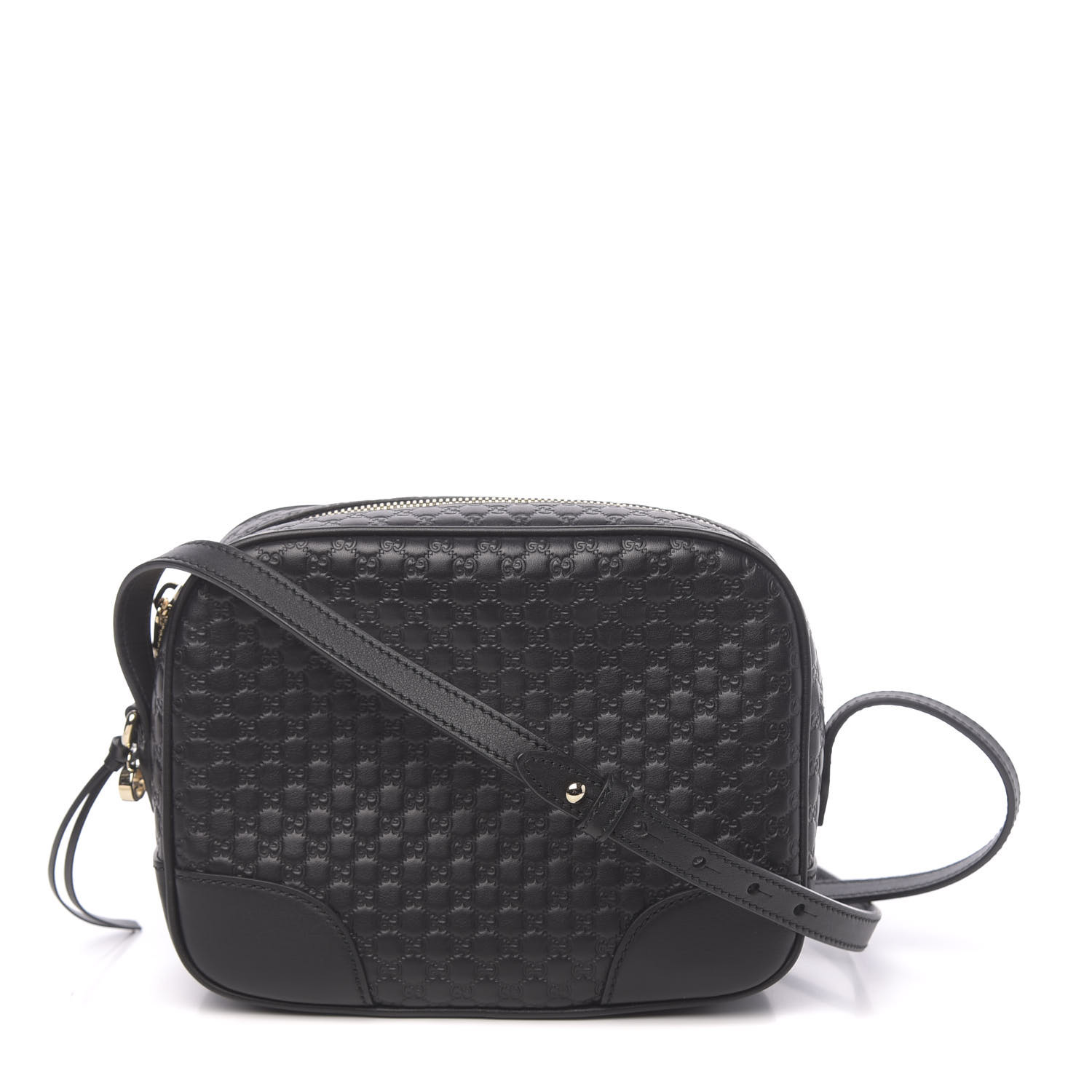 gucci microguccissima mini bree messenger bag black