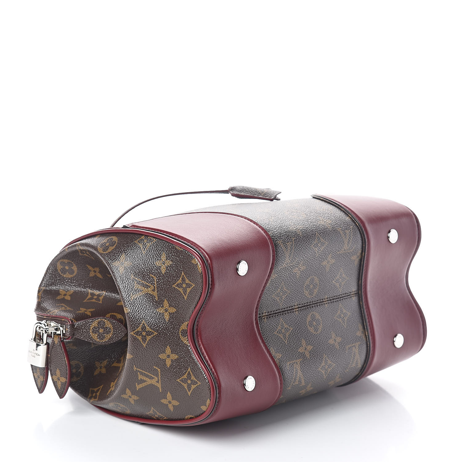 LOUIS VUITTON Monogram Shine Doc PM Bordeaux 514812