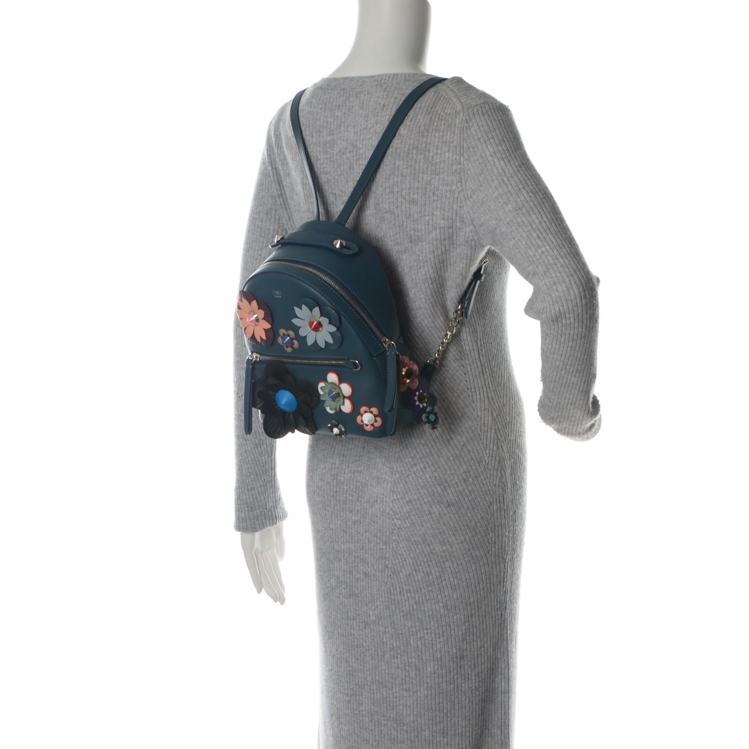 blue flower backpack