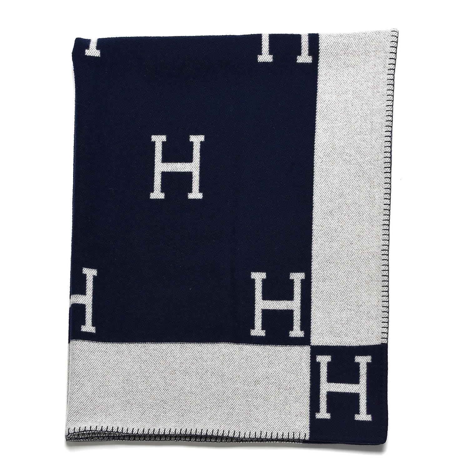 navy hermes blanket