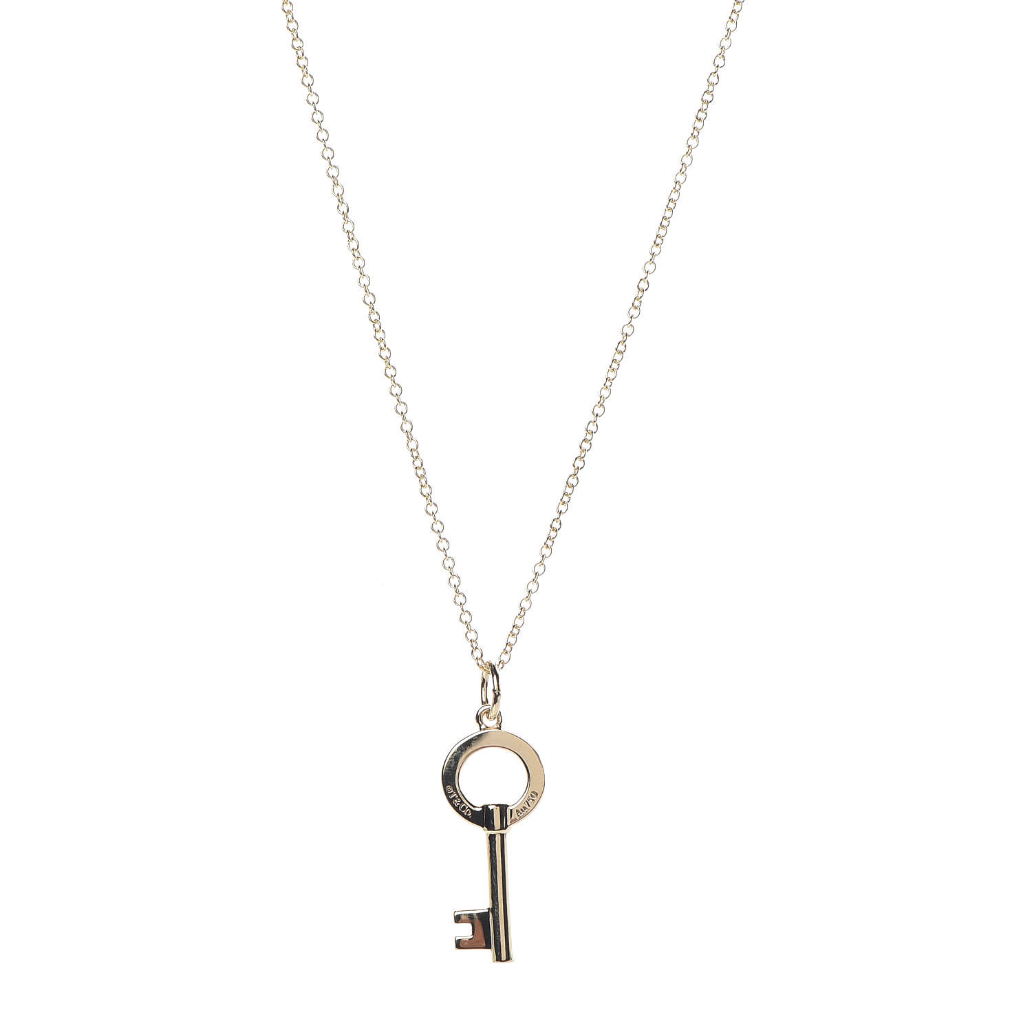 tiffany modern key necklace