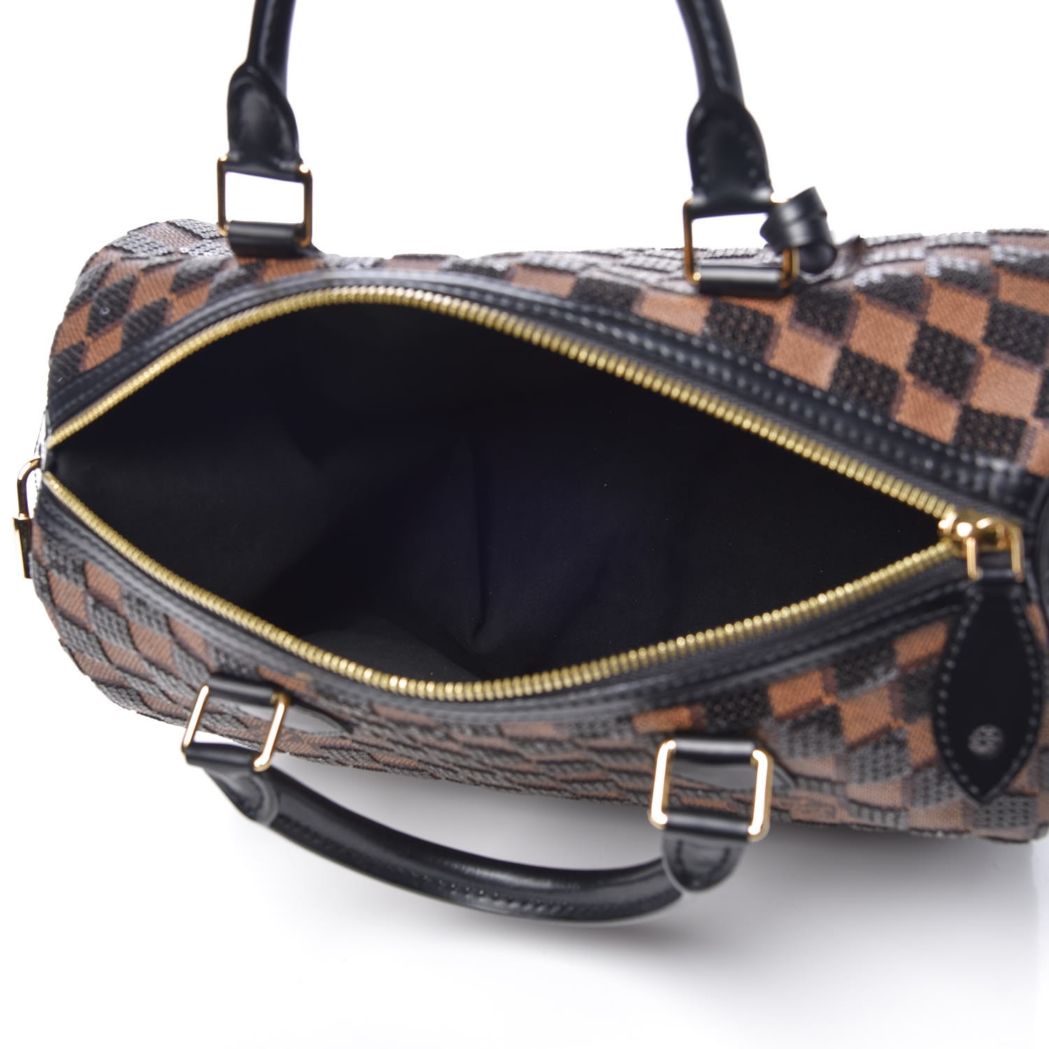 louis vuitton paillettes speedy LOUIS VUITTON Damier Paillettes Speedy 30 Black 300500