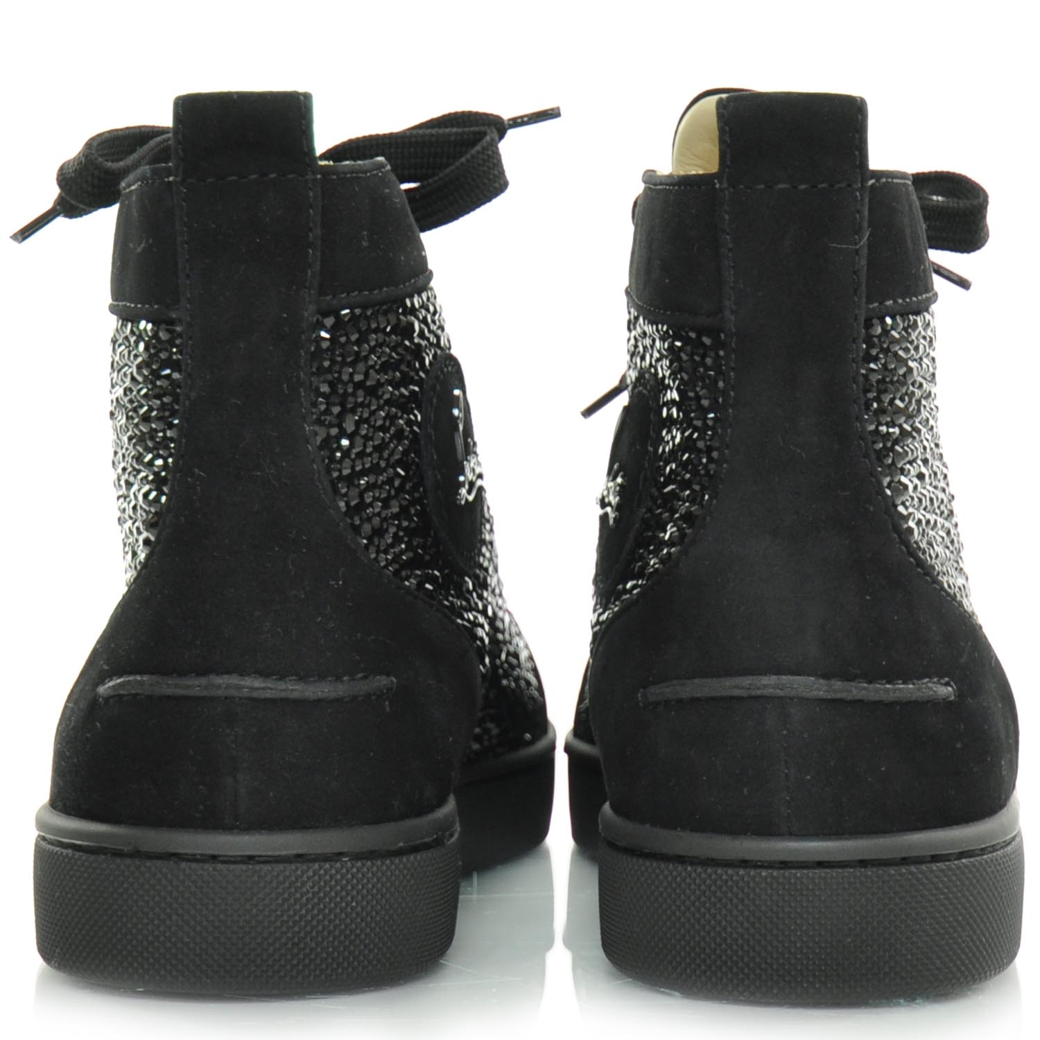 louis strass leopard flat veau velours