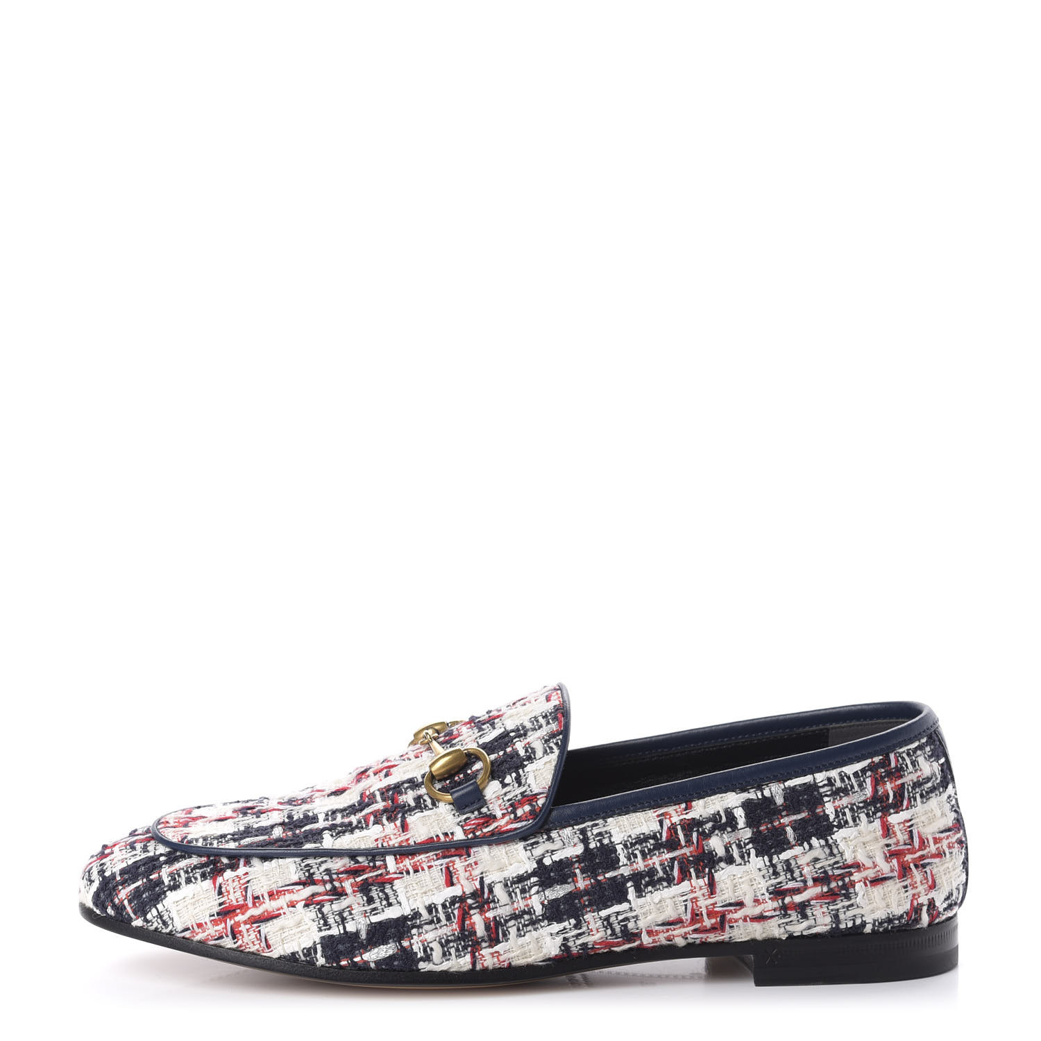 tweed gucci loafers
