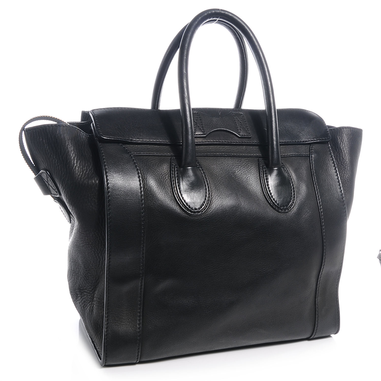 CELINE Smooth Leather Mini Luggage Black 60640