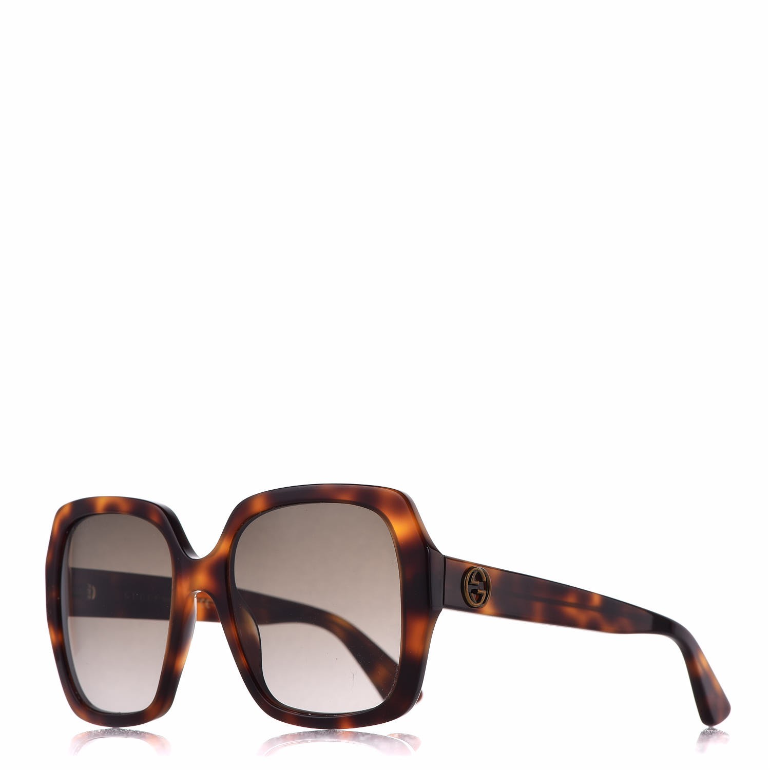 gucci square tortoise sunglasses