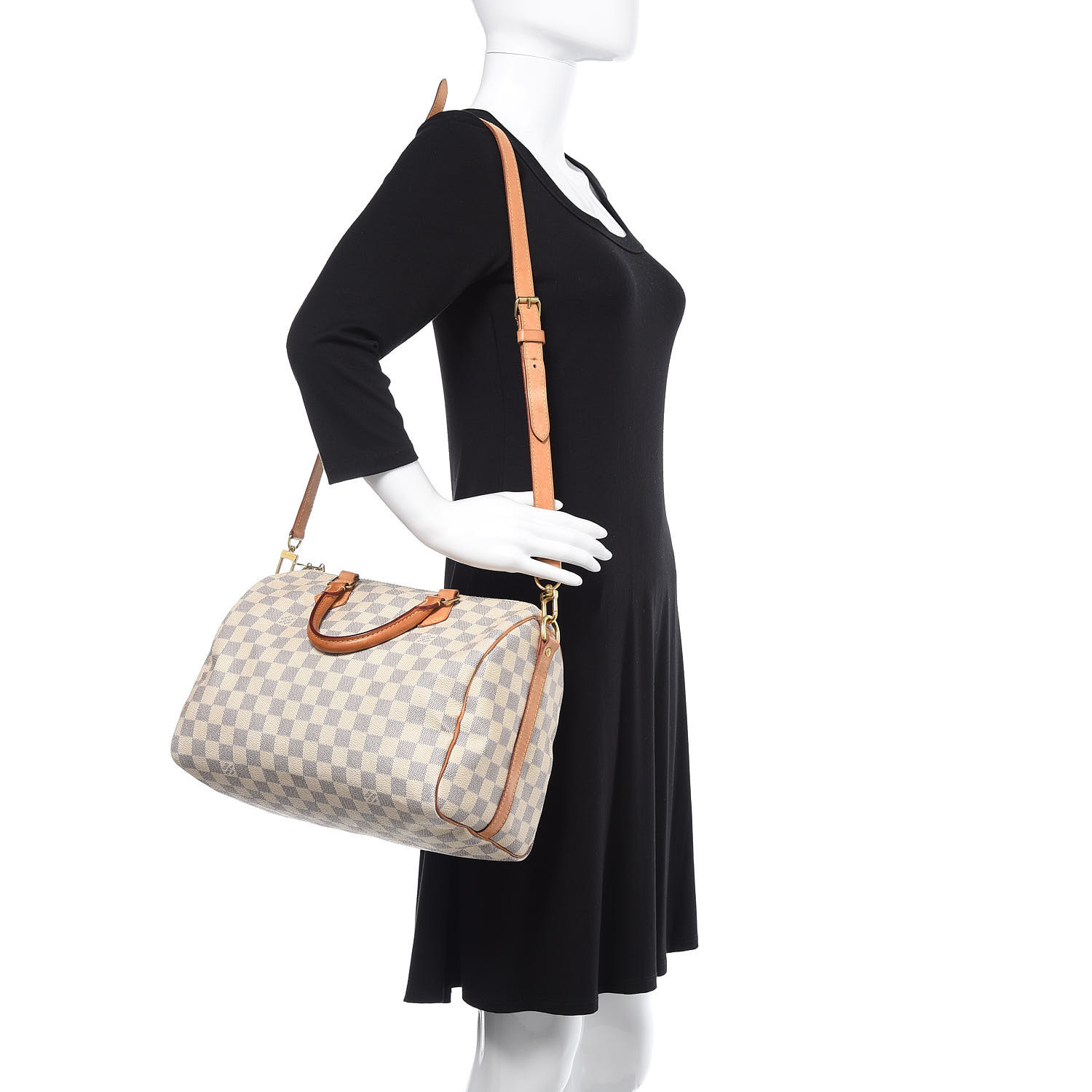 speedy bandoulière 30 damier azur