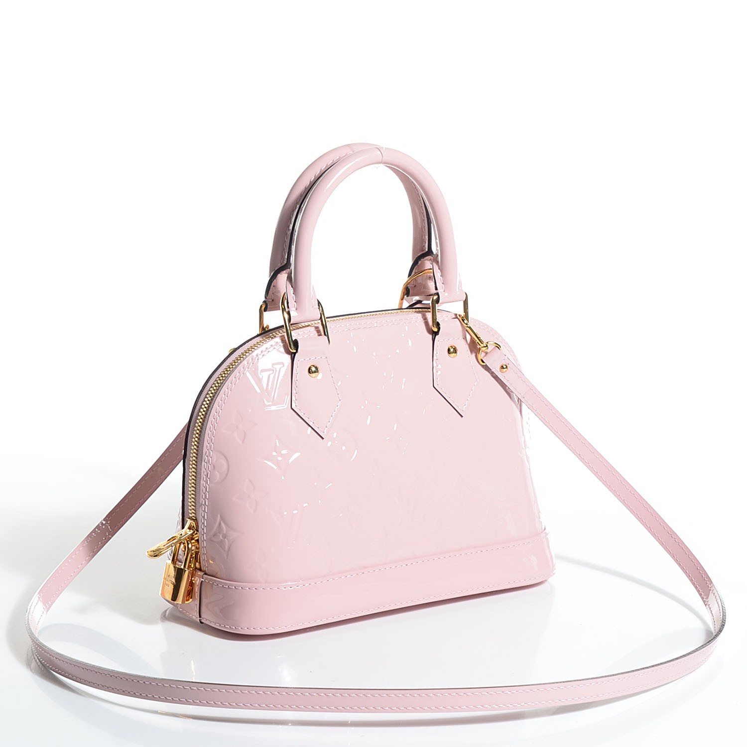 LOUIS VUITTON Vernis Alma BB Rose Ballerine 101961