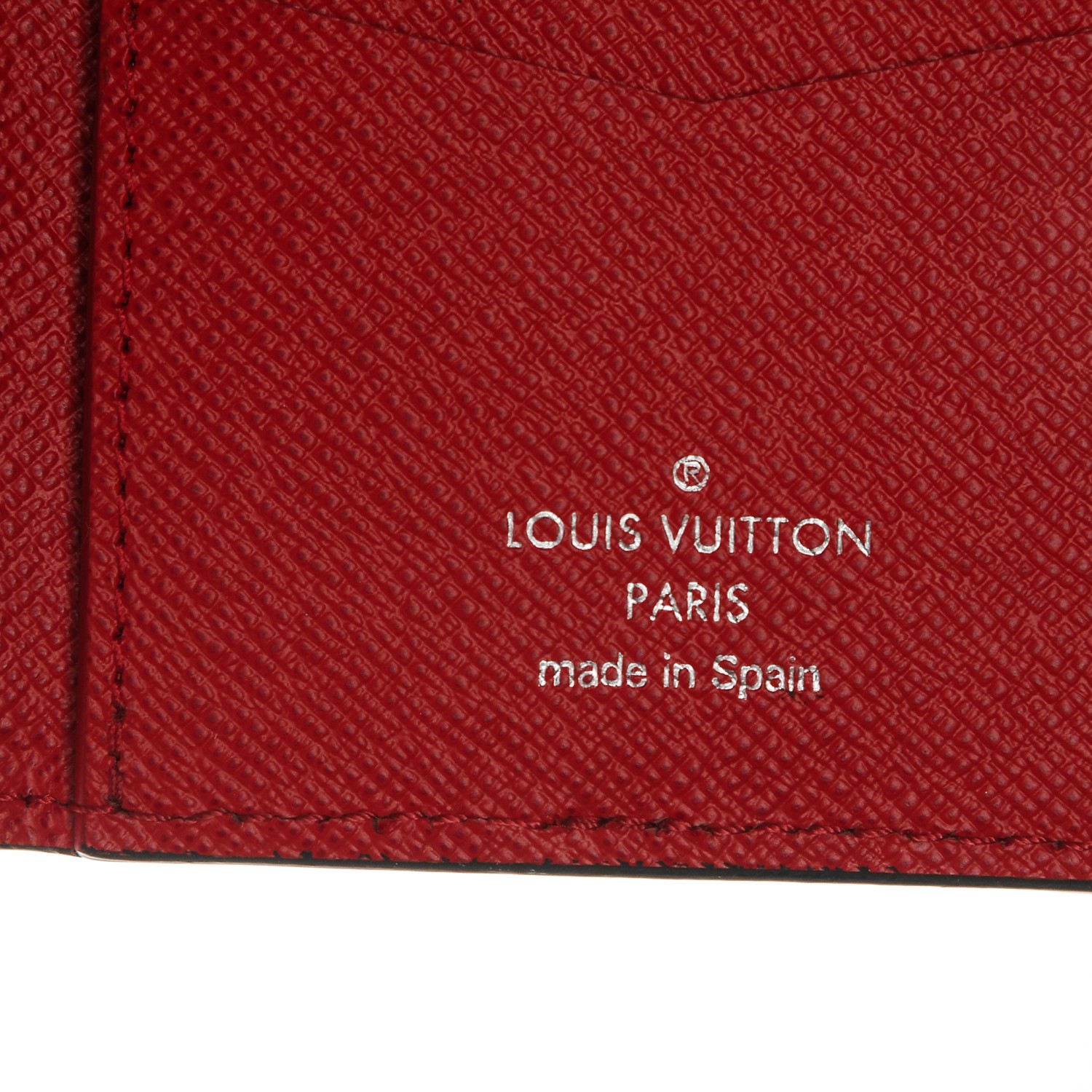 LOUIS VUITTON X Supreme Epi Pocket Organizer Red 194016