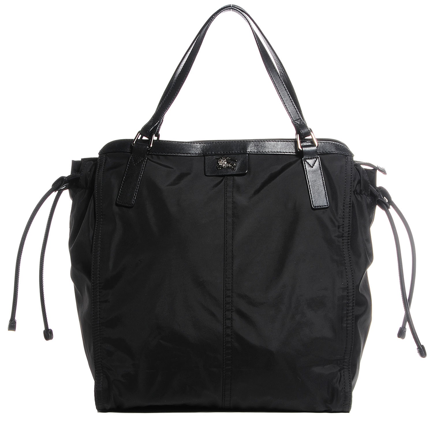 BURBERRY Nylon Buckleigh Packable Tote Black 94176
