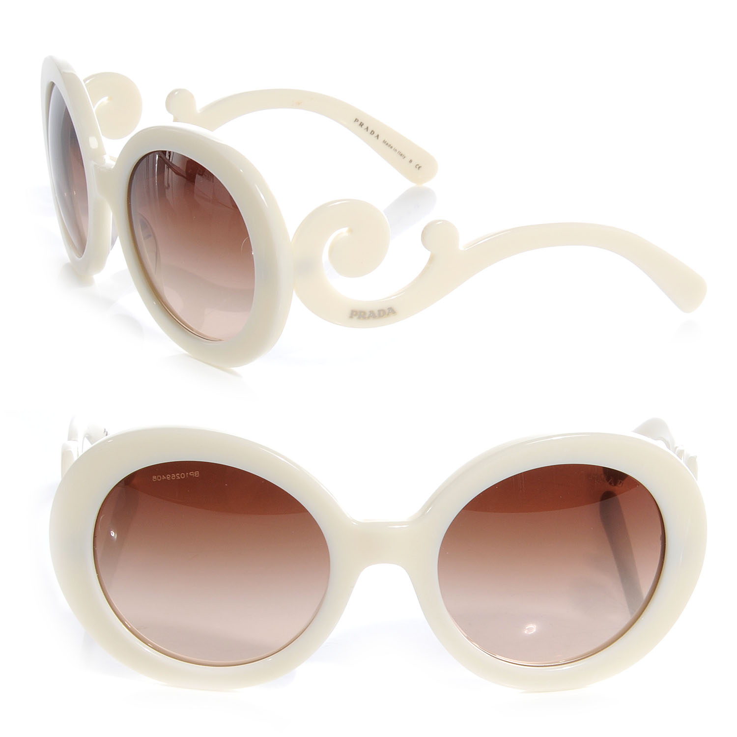 prada sunglasses white frame