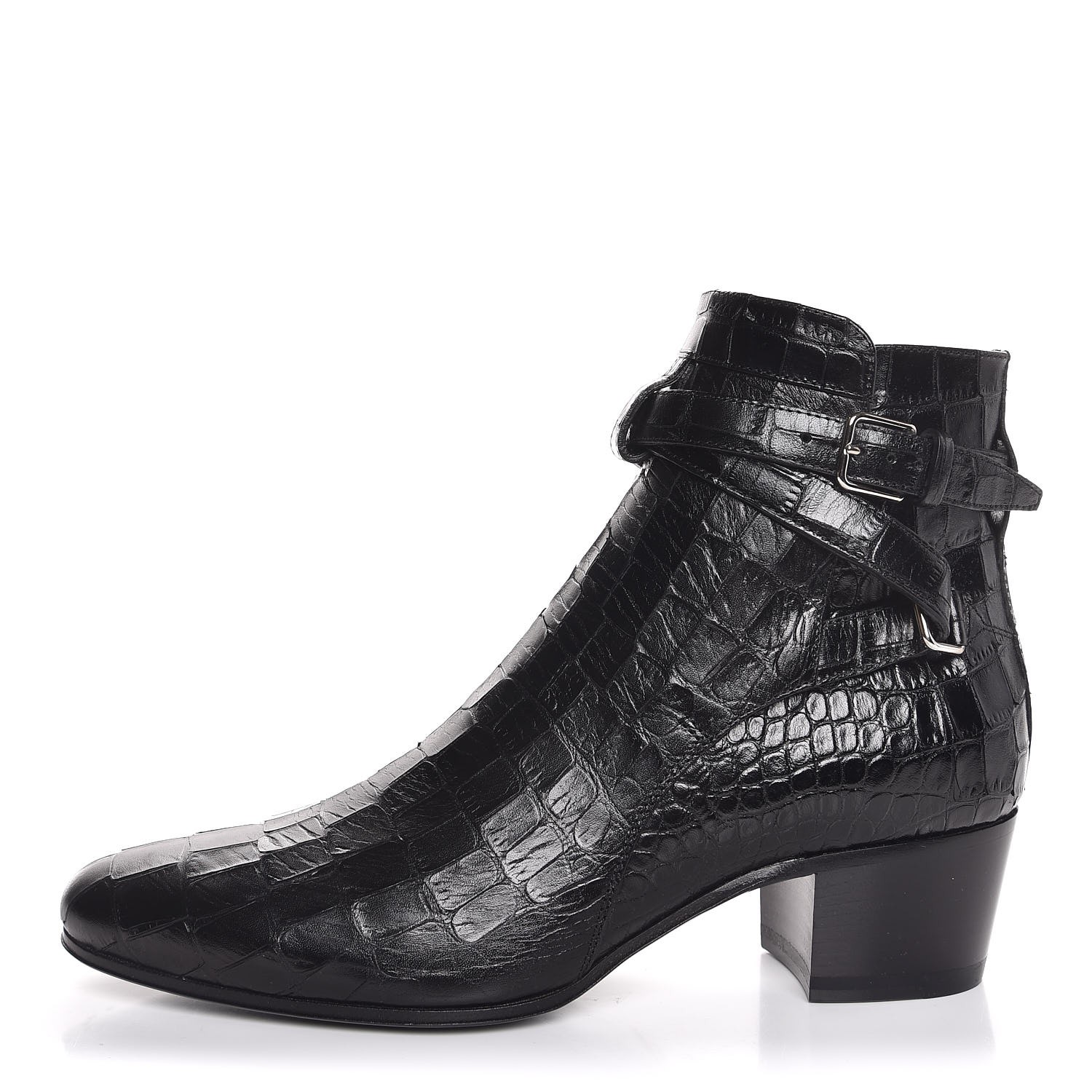 saint laurent crocodile boots