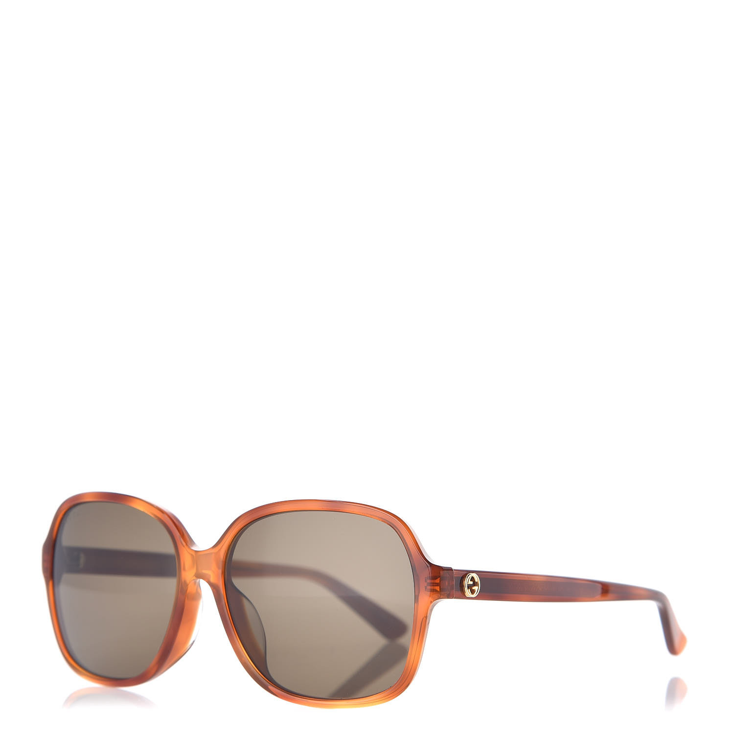 Gucci Acetate Square Frame Sunglasses Gg 3834 F S Tortoise 464438