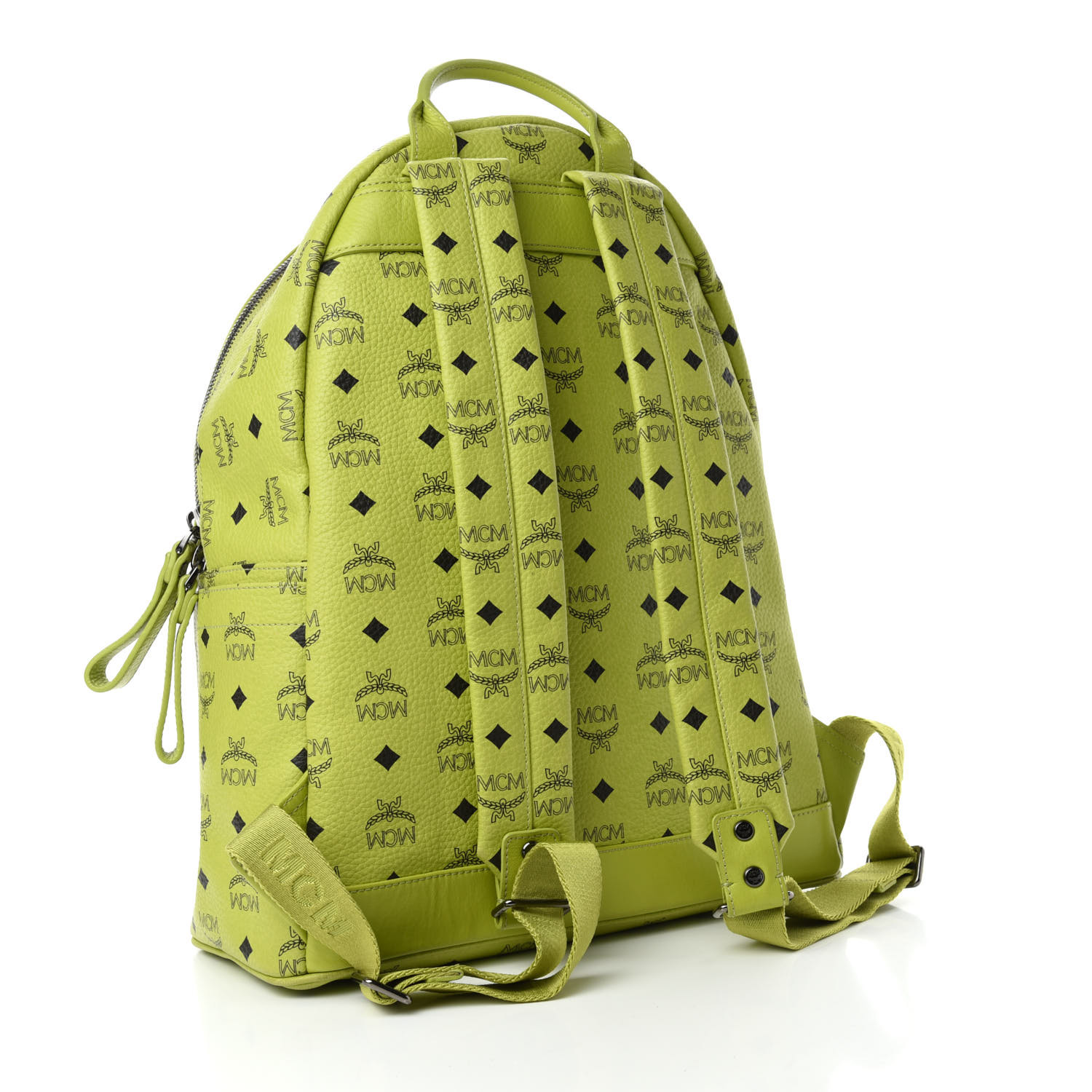 lime green mcm bag