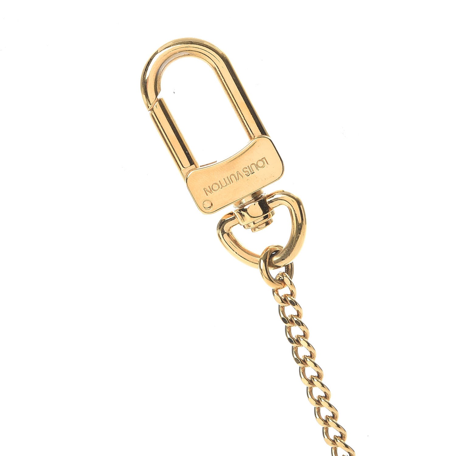 LOUIS VUITTON Pochette Extender Key Ring Chain Gold 257708